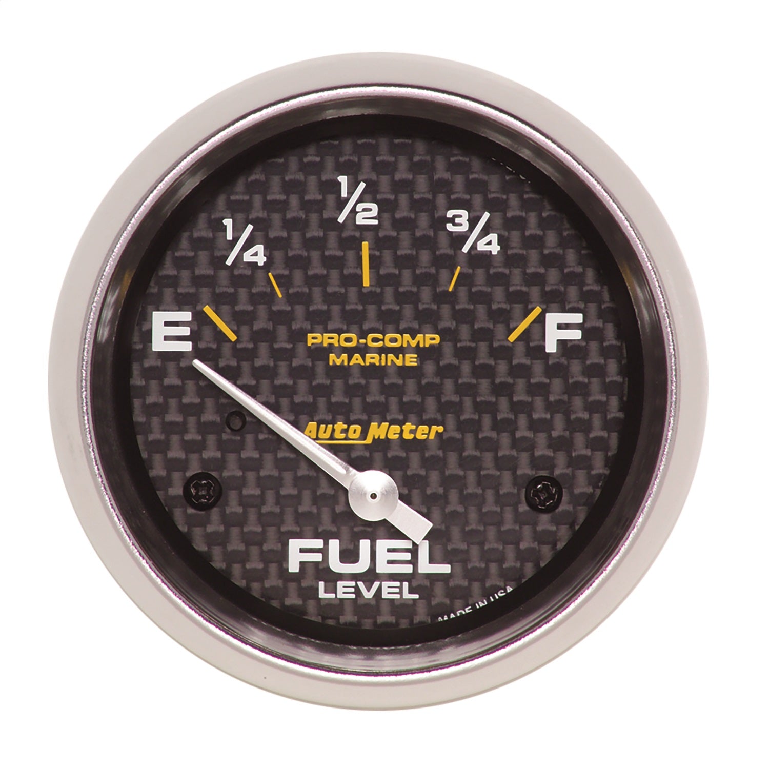 AutoMeter 200761-40 GAUGE; FUEL LEVEL; 2 5/8in.; 240OE TO 33OF; ELEC; MARINE CARBON FIBER AutoMeter 200761-40