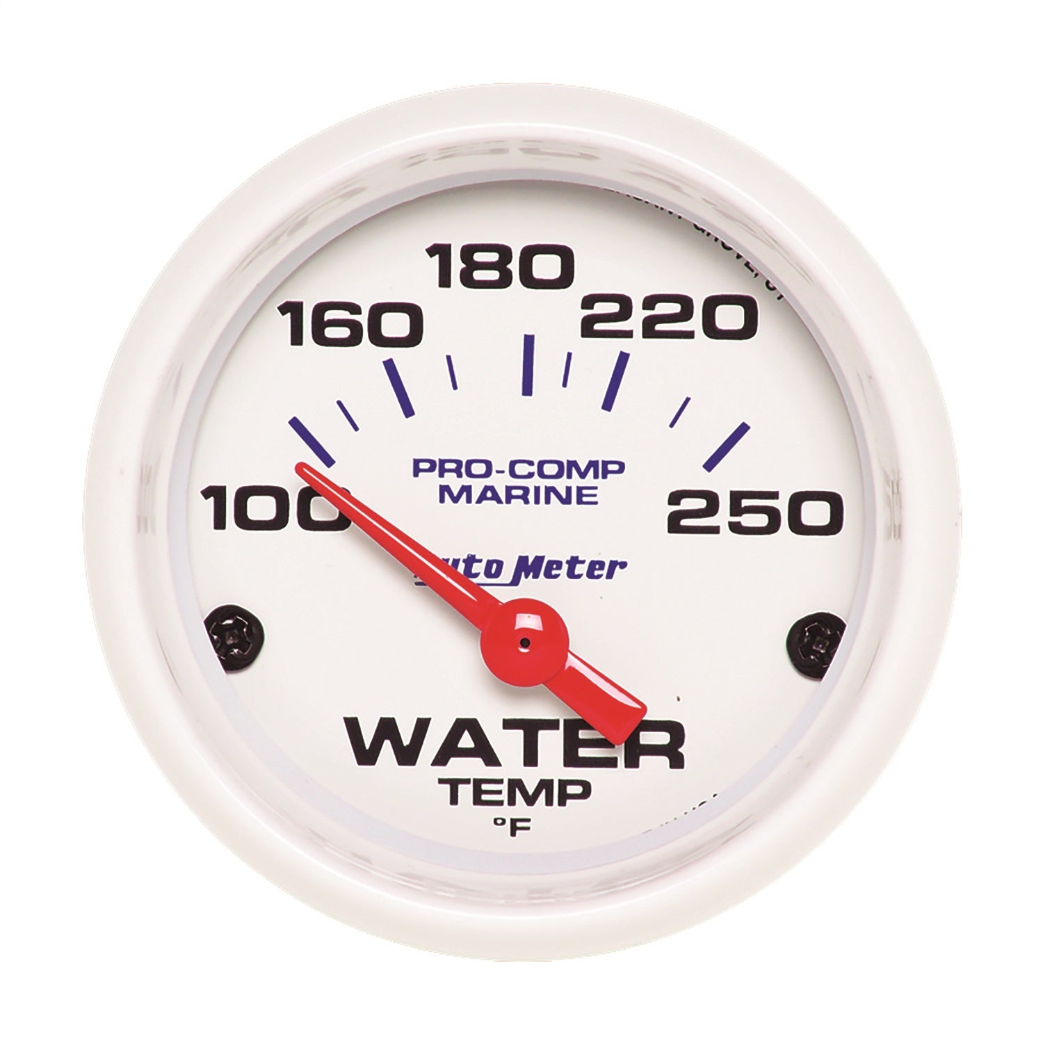 AutoMeter 200762 GAUGE; WATER TEMP; 2 1/16in.; 100-250deg.F; ELECTRIC; MARINE WHITE AutoMeter 200762