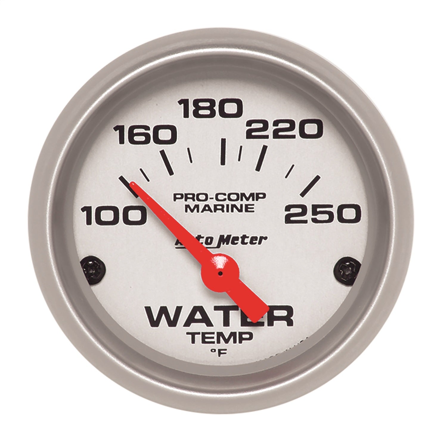 AutoMeter 200762-33 2-1/16in. WATER TEMPERATURE; 100-250 deg.F; MARINE SILVER ULTRA-LITE AutoMeter 200762-33