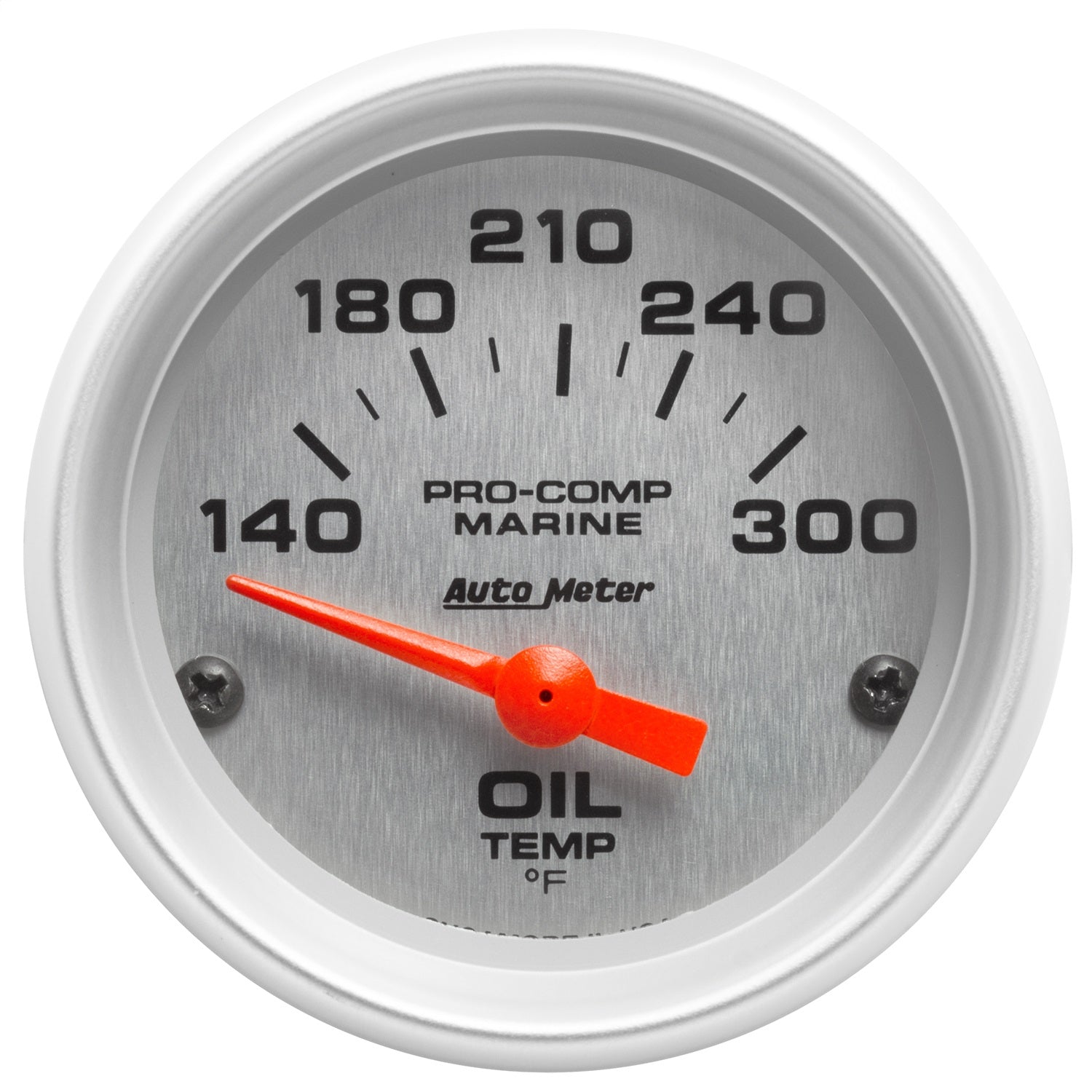 AutoMeter 200764-33 2-1/16in. OIL TEMPERATURE; 140-340 deg.F; MARINE SILVER ULTRA-LITE AutoMeter 200764-33