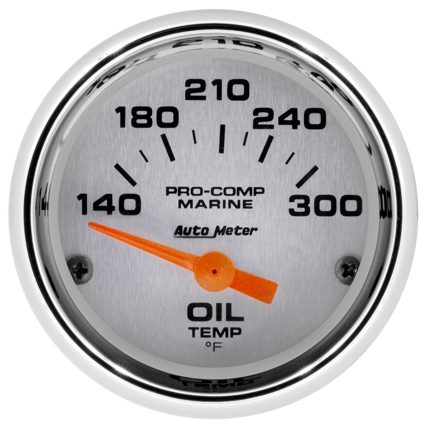 AutoMeter 200764-35 2-1/16in. OIL TEMPERATURE; 140-340 deg.F; MARINE CHROME ULTRA-LITE AutoMeter 200764-35