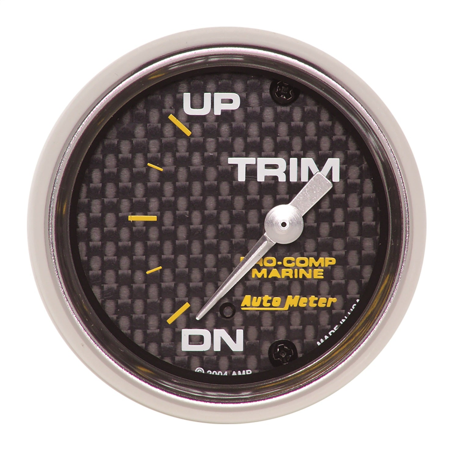 AutoMeter 200766-40 GAUGE; TRIM LEVEL; 2 1/16in.; 0ODOWN-90OUP; ELECTRIC; MARINE CARBON FIBER AutoMeter 200766-40
