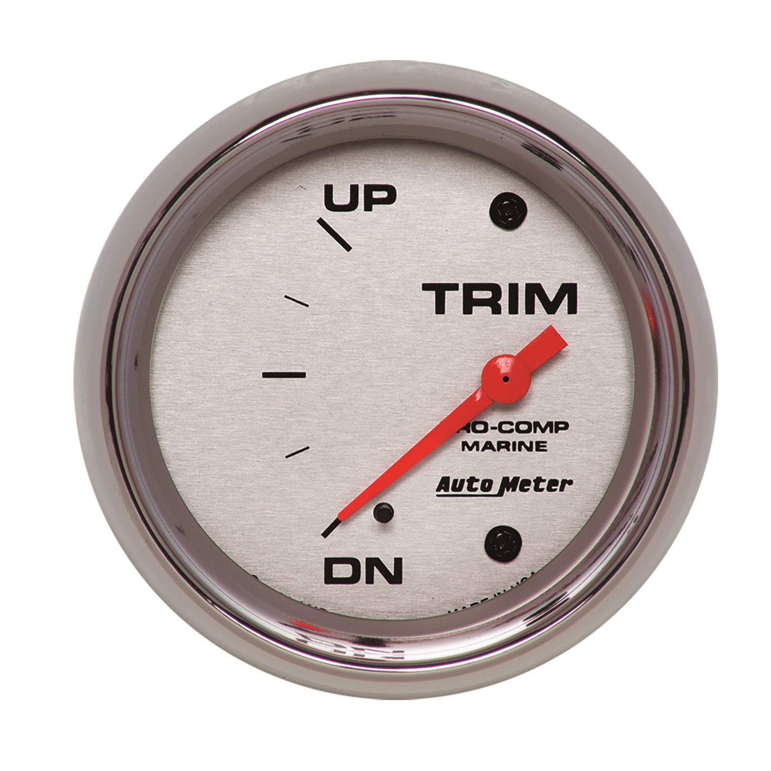 AutoMeter 200767-35 GAUGE; TRIM LEVEL; 2 5/8in.; 0ODOWN-90OUP; ELECTRIC; MARINE CHROME AutoMeter 200767-35