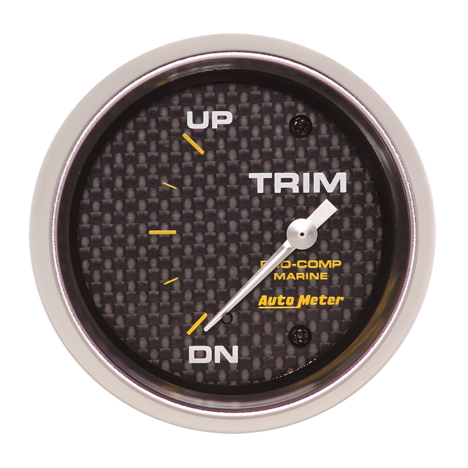 AutoMeter 200767-40 GAUGE; TRIM LEVEL; 2 5/8in.; 0ODOWN-90OUP; ELECTRIC; MARINE CARBON FIBER AutoMeter 200767-40