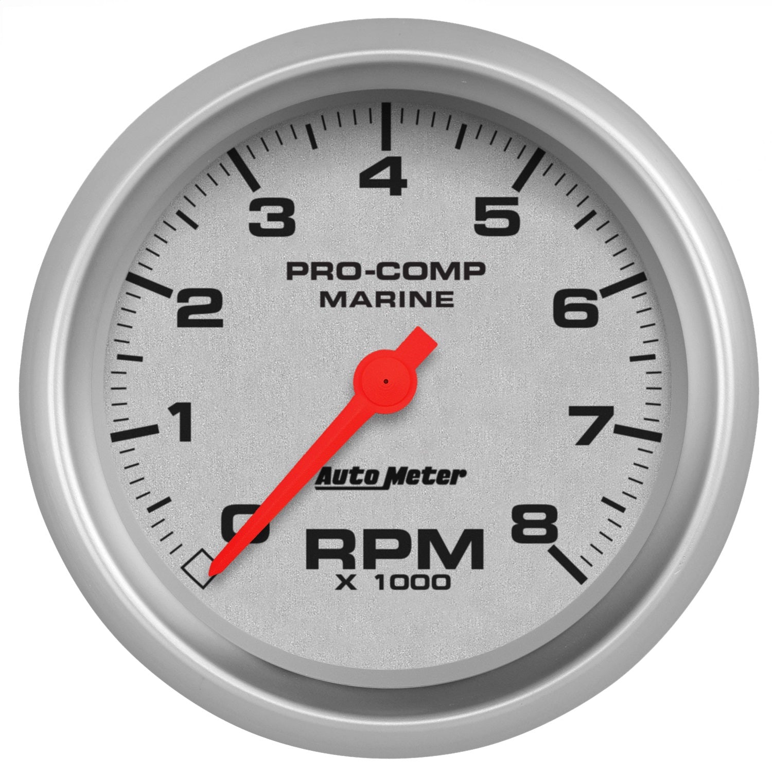 AutoMeter 200779-33 3-3/8in. IN-DASH TACHOMETER; 0-8;000 RPM; MARINE SILVER ULTRA-LITE AutoMeter 200779-33
