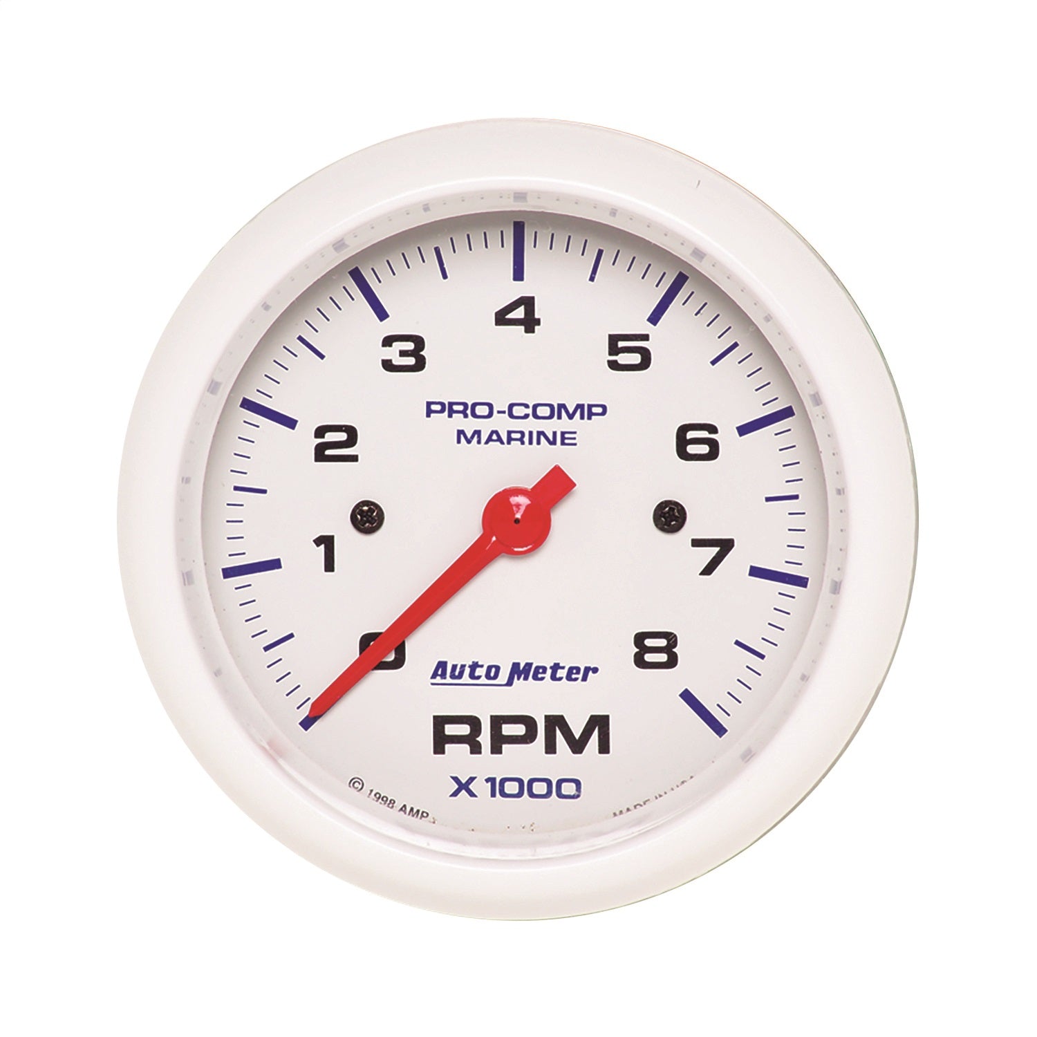 AutoMeter 200779 3-3/8in. IN-DASH TACHOMETER; 0-8;000 RPM; MARINE WHITE AutoMeter 200779
