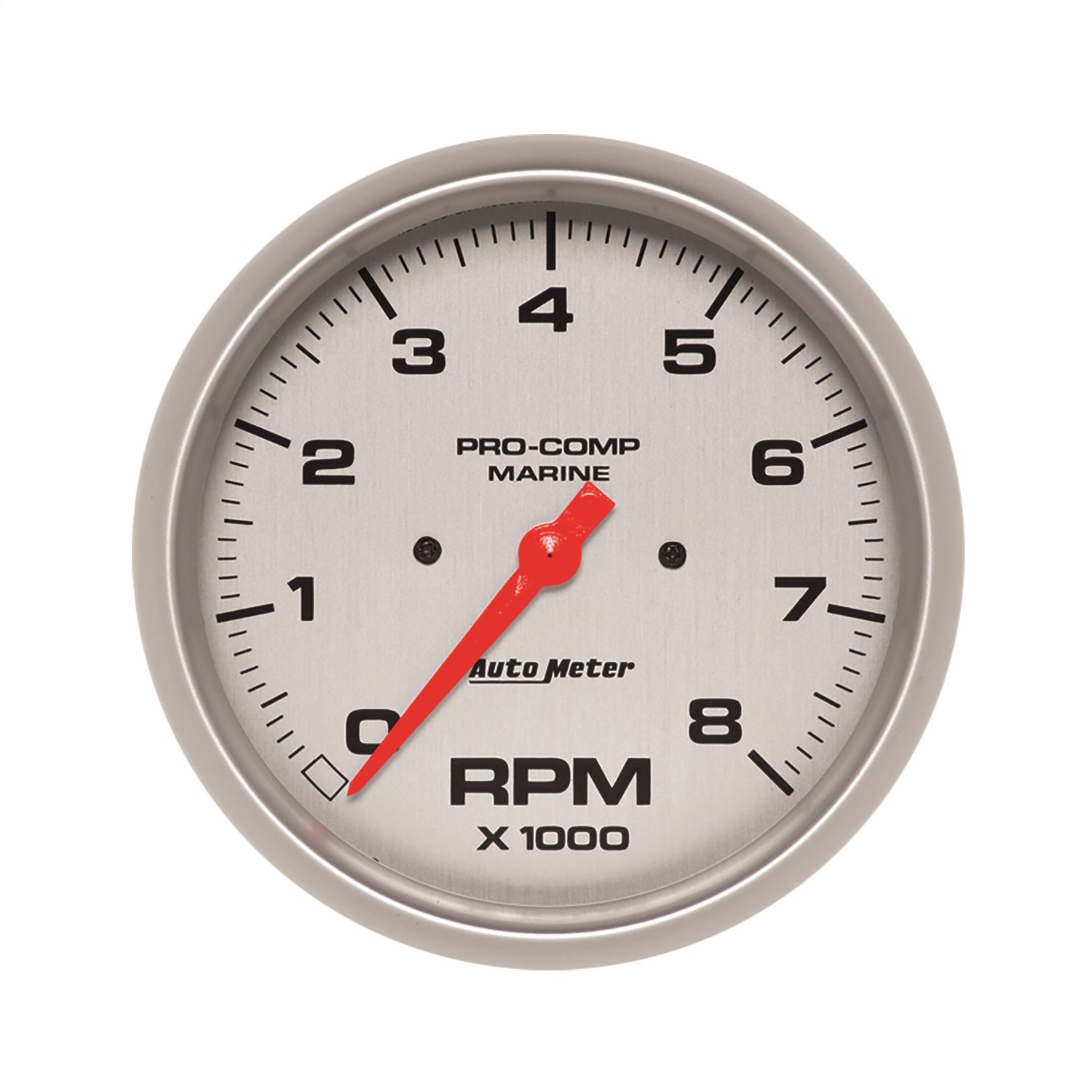 AutoMeter 200797-33 5in. IN-DASH TACHOMETER; 0-8;000 RPM; MARINE SILVER ULTRA-LITE AutoMeter 200797-33