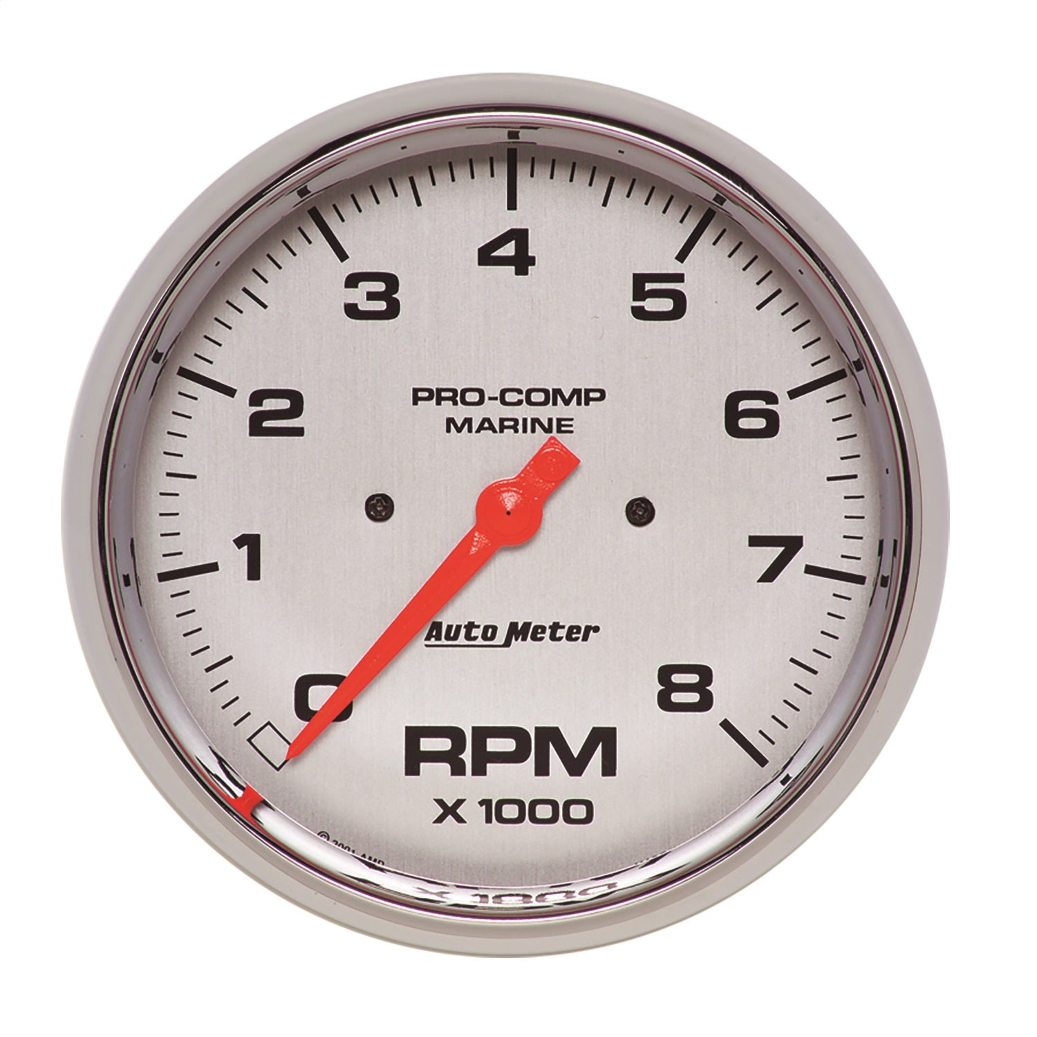 AutoMeter 200797-35 5in. IN-DASH TACHOMETER; 0-8;000 RPM; MARINE CHROME ULTRA-LITE AutoMeter 200797-35
