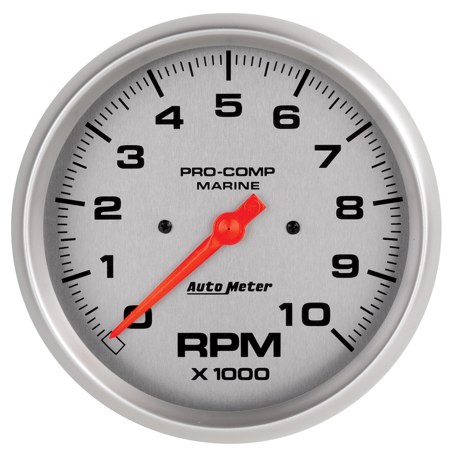 AutoMeter 200801-33 5in. IN-DASH TACHOMETER; 0-10;000 RPM; MARINE SILVER ULTRA-LITE AutoMeter 200801-33