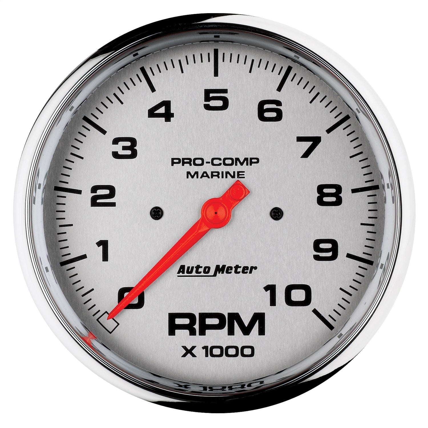 AutoMeter 200801-35 5in. IN-DASH TACHOMETER; 0-10;000 RPM; MARINE CHROME ULTRA-LITE AutoMeter 200801-35
