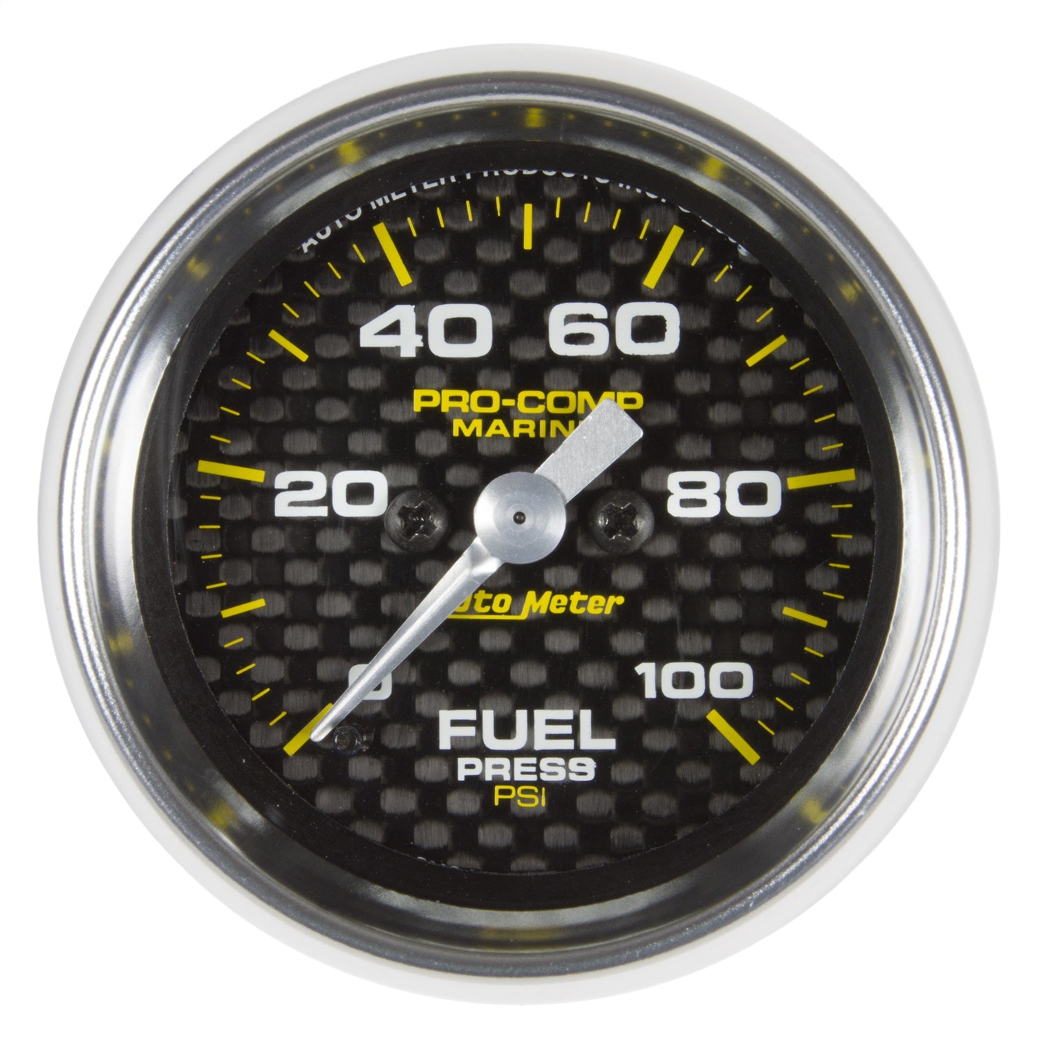 AutoMeter 200850-40 GAUGE; FUEL PRESSURE; 2 1/16in.; 100PSI; DIGITAL STEPPER MOTOR; MARINE CARBON AutoMeter 200850-40