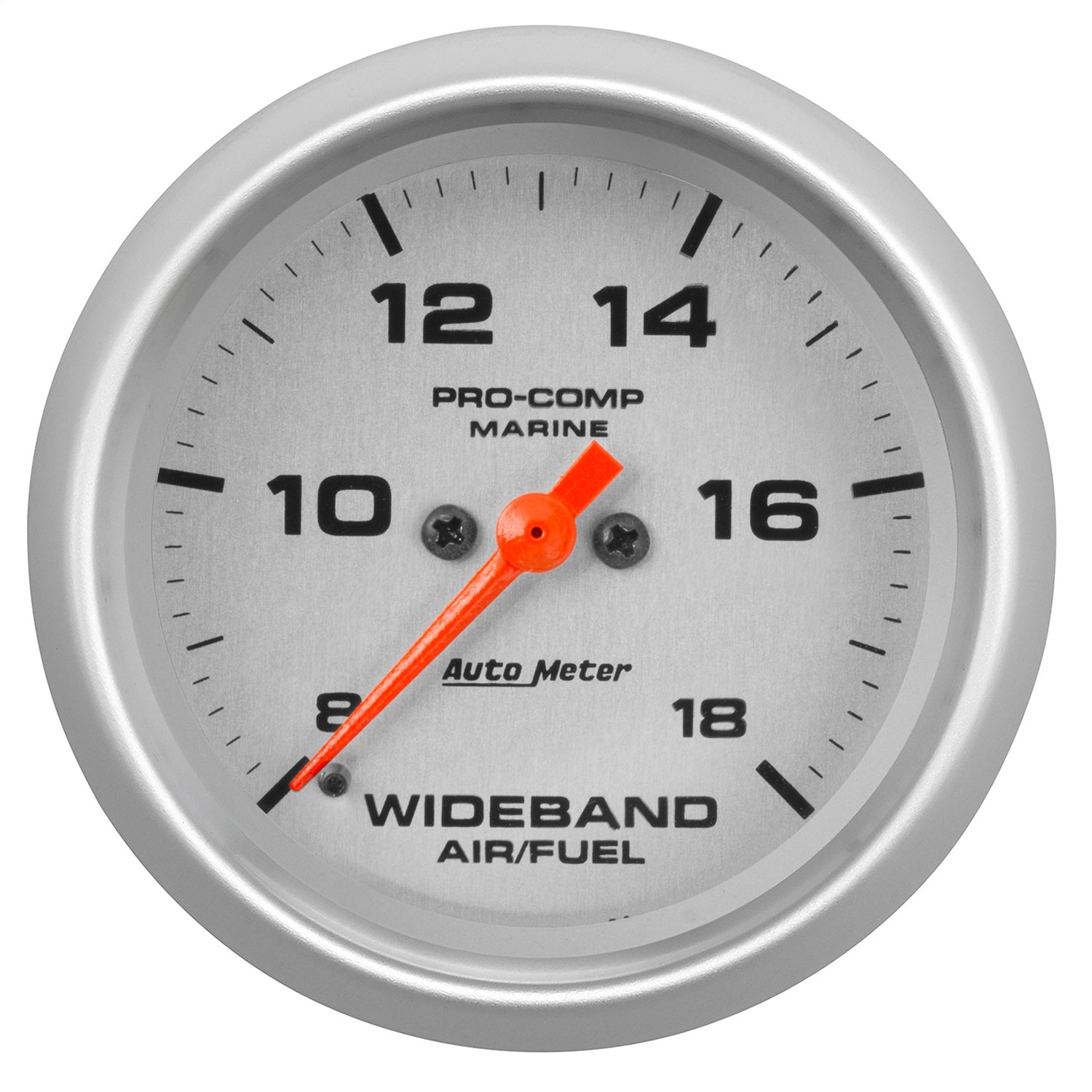 AutoMeter 200870-33 GAUGE; AIR/FUEL RATIO-WIDEBAND; ANALOG; 2 5/8in.; 8:1-18:1; STPR MTR; MARINE SIL AutoMeter 200870-33