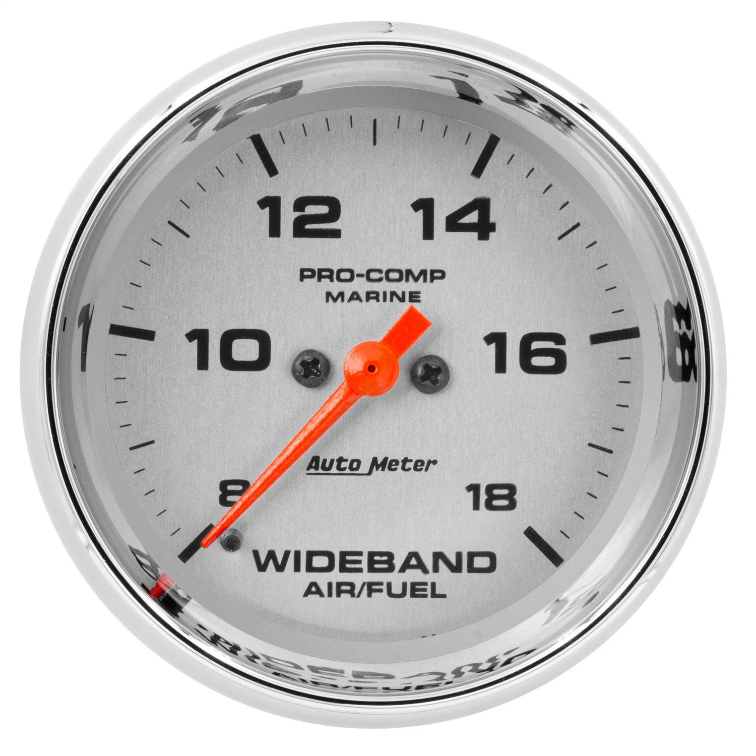 AutoMeter 200870-35 GAUGE; AIR/FUEL RATIO-WIDEBAND; ANALOG; 2 5/8in.; 8:1-18:1; STPR MTR; MARINE CHR AutoMeter 200870-35