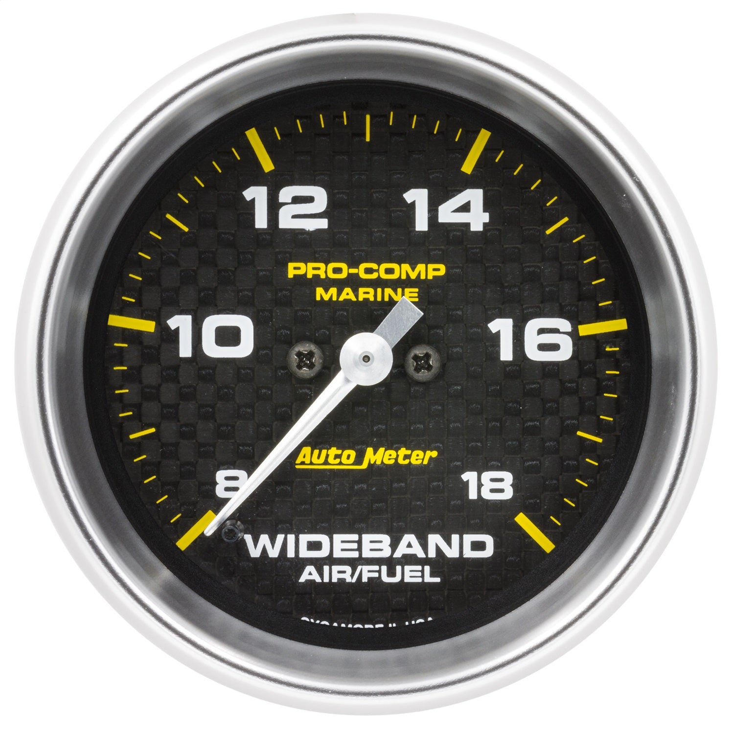 AutoMeter 200870-40 GAUGE; AIR/FUEL RATIO-WIDEBAND; ANALOG; 2 5/8in.; 8:1-18:1; STPR MTR; MARINE CF AutoMeter 200870-40