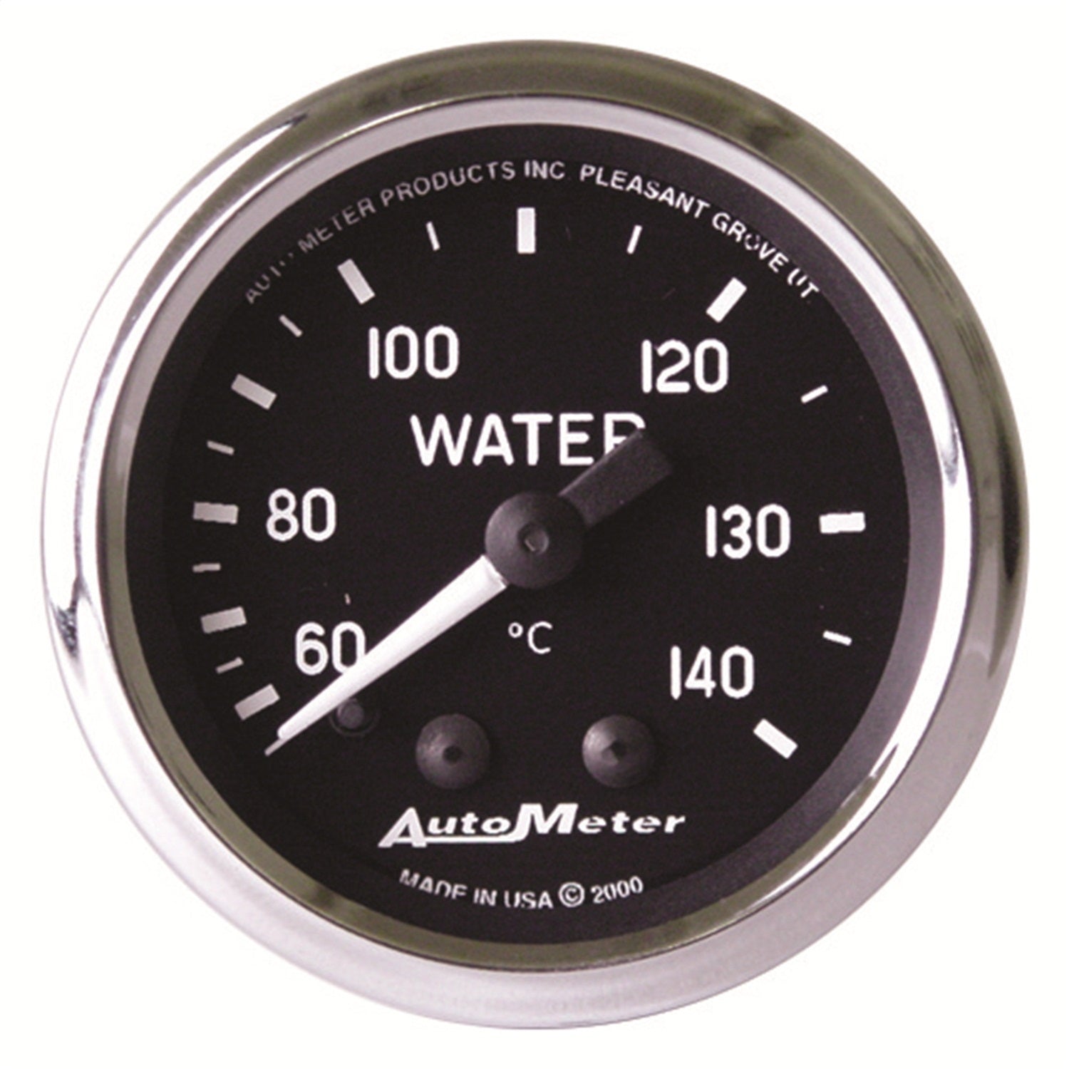 AutoMeter 201007 GAUGE; WATER TEMP; 2 1/16in.; 60-140deg.C; MECHANICAL; COBRA AutoMeter 201007