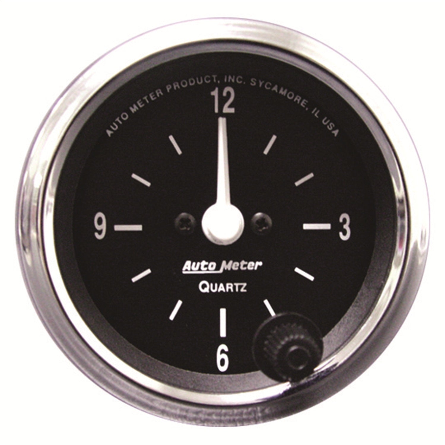 AutoMeter 201019 GAUGE; CLOCK; 2 1/16in.; 12HR; ANALOG; COBRA AutoMeter 201019