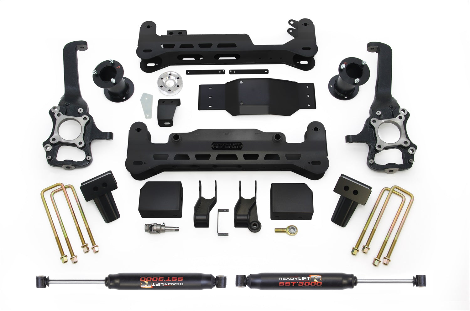 ReadyLift 44-2575-K Big Lift Kit; 7 in. Lift; In Black Finish; w/o Shocks; ReadyLift 44-2575-K