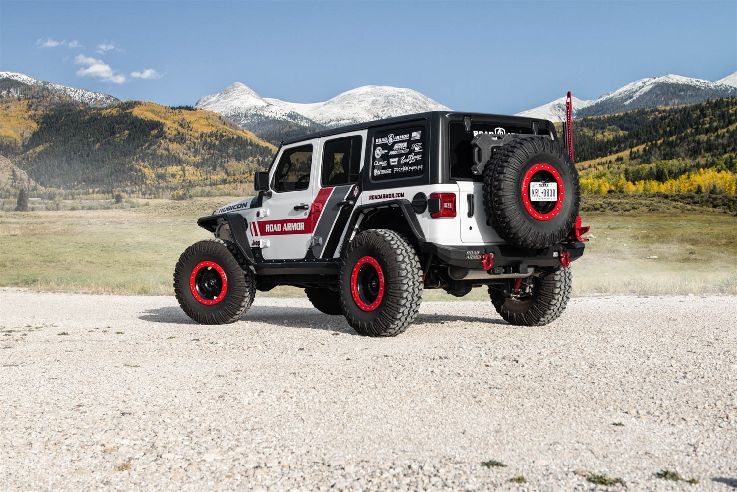 Road Armor 518AFR0B Stealth Body Armor; Fender Flare; Rear; Steel; Satin Black; Road Armor 518AFR0B