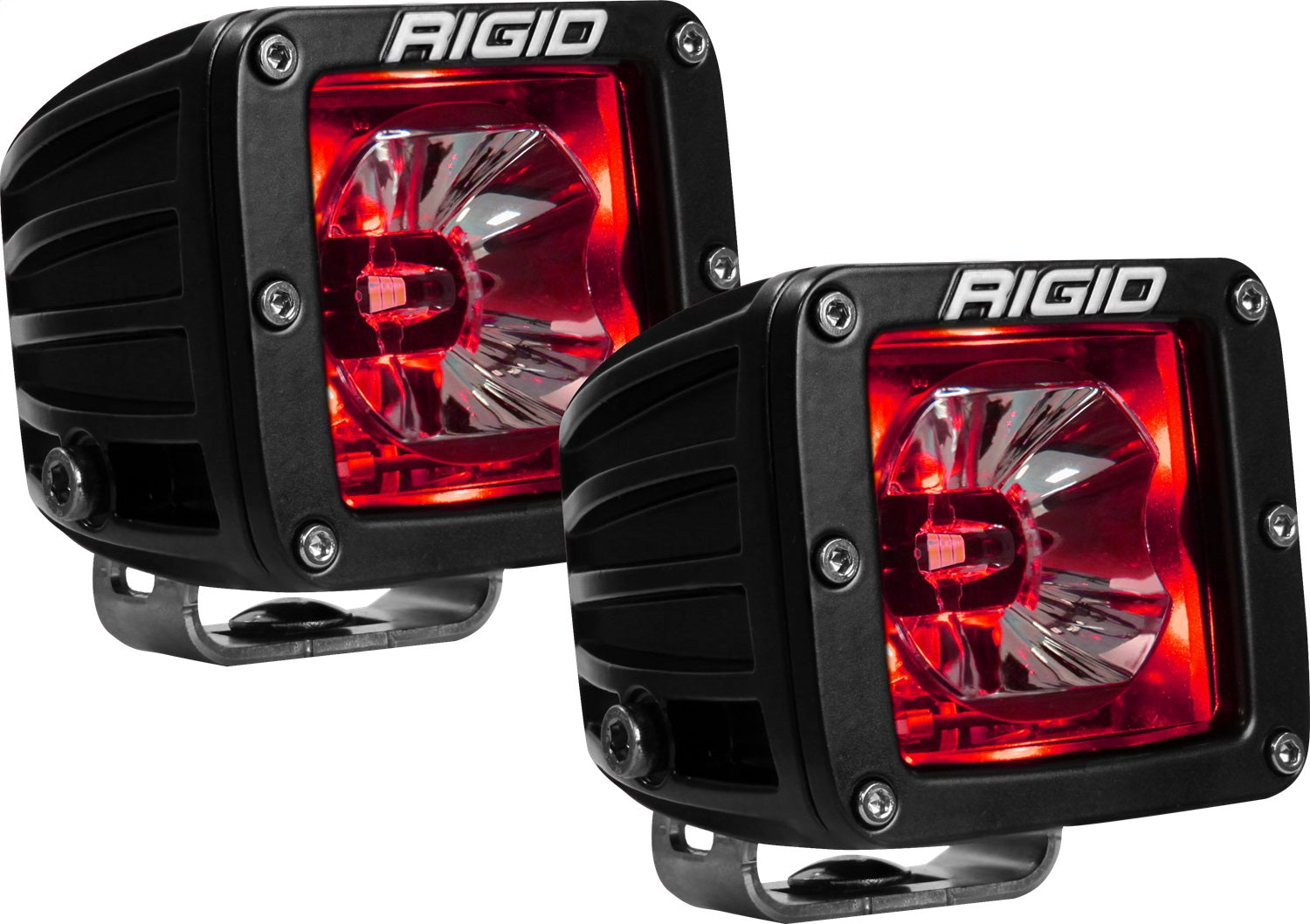 RIGID Industries 20202 RIGID Radiance Pod With Red Backlight; Surface Mount; Black Housing Pair RIGID Industries 20202