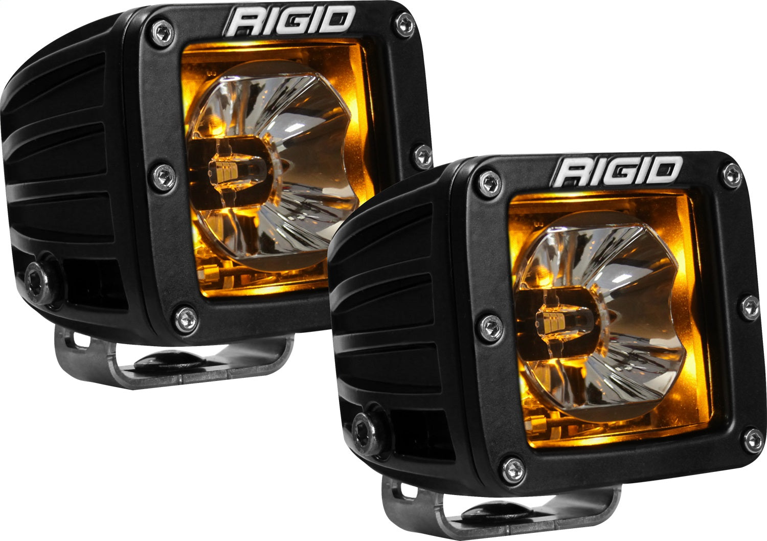 RIGID Industries 20204 RIGID Radiance Pod With Amber Backlight; Surface Mount; Black Housing Pair RIGID Industries 20204