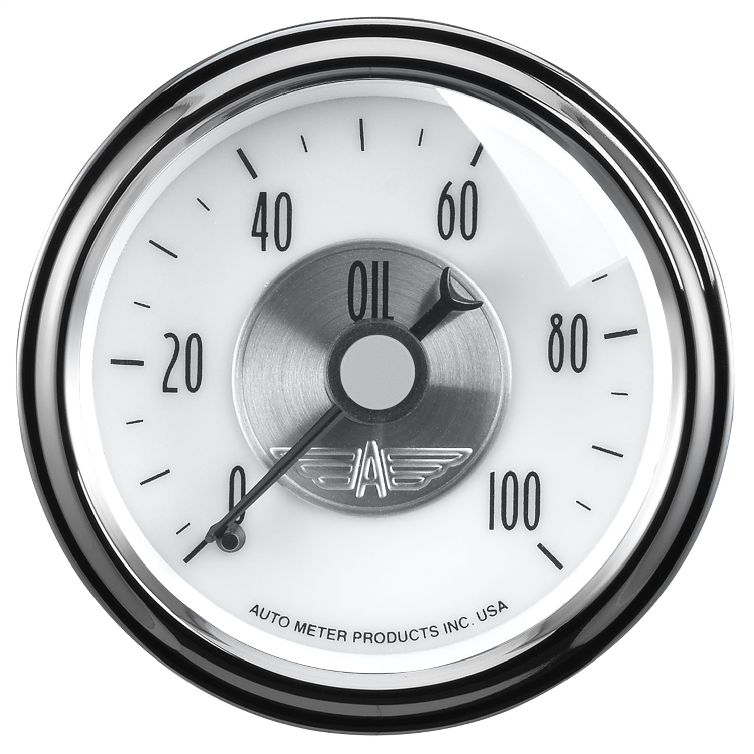 AutoMeter 2023 GAUGE; OIL PRESS; 2 1/16in.; 100PSI; MECH; PRESTIGE PEARL AutoMeter 2023