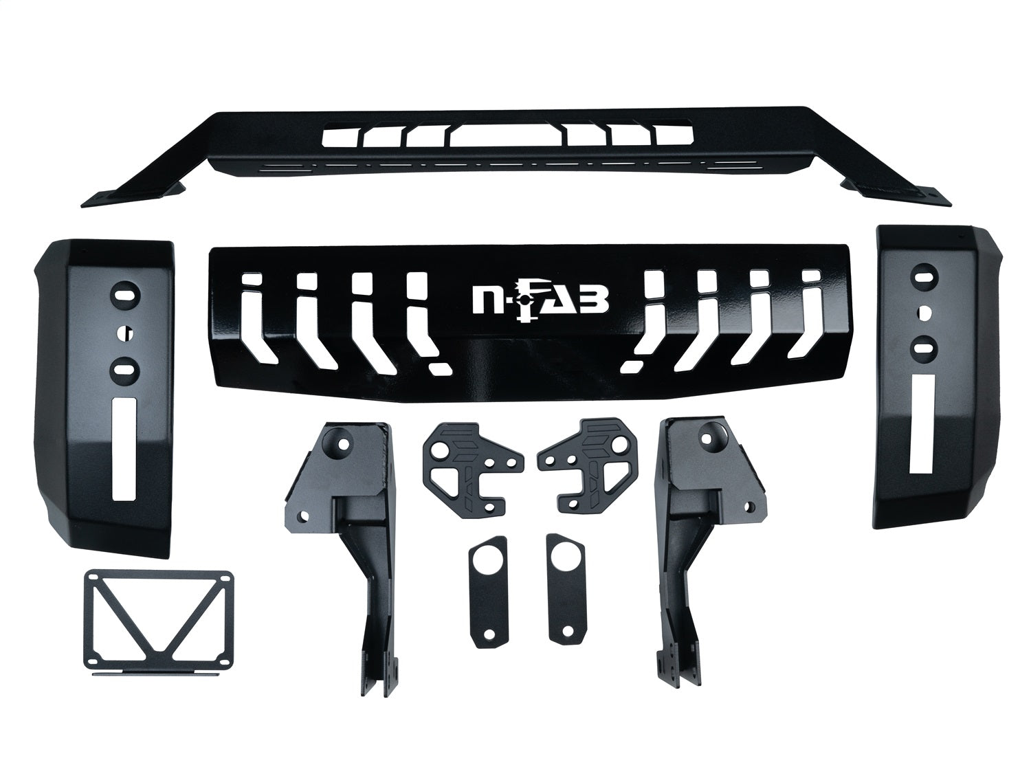 N-Fab F22BB01-TX HVM Bull Bar; Textured Black; N-Fab F22BB01-TX