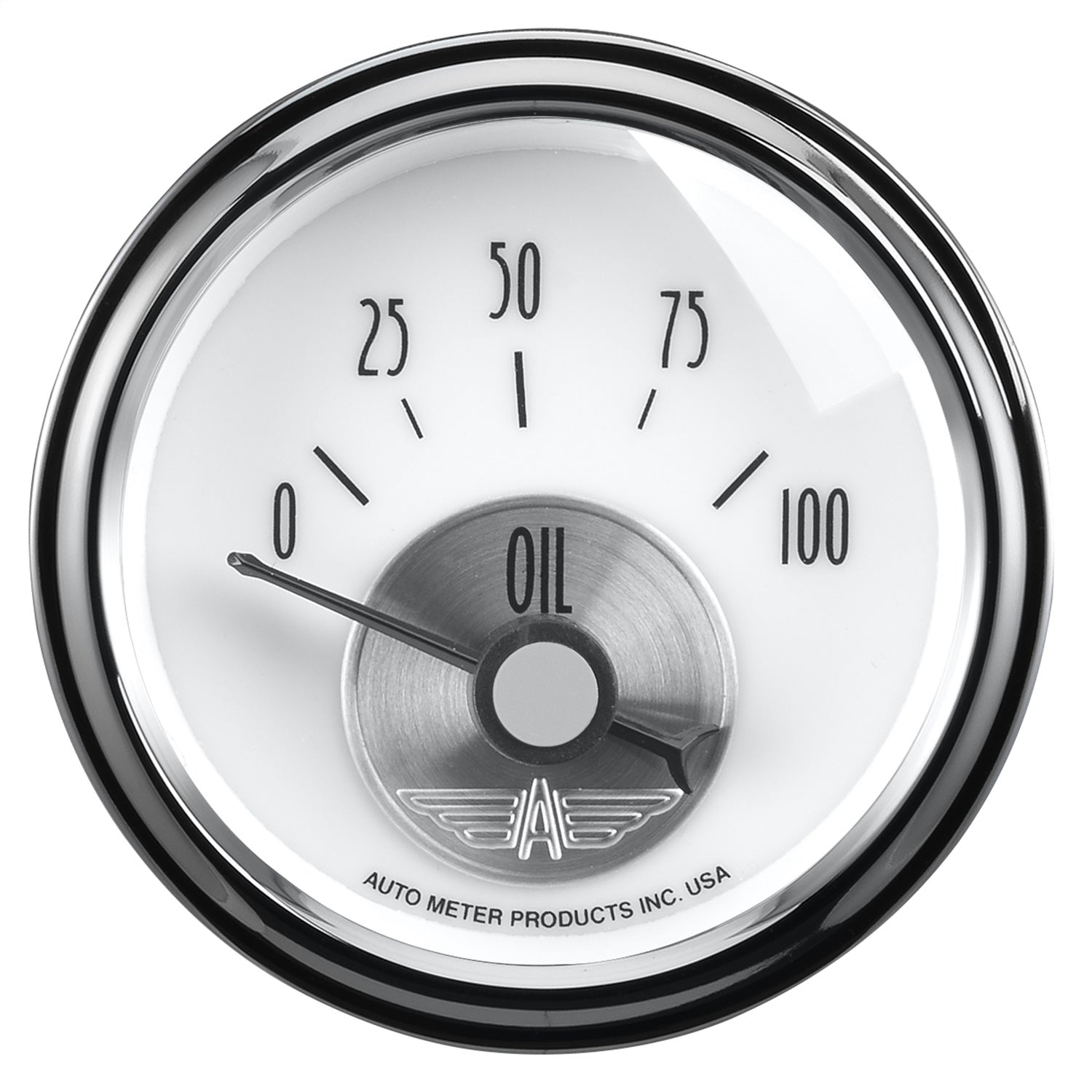AutoMeter 2026 GAUGE; OIL PRESS; 2 1/16in.; 100PSI; ELEC; PRESTIGE PEARL AutoMeter 2026