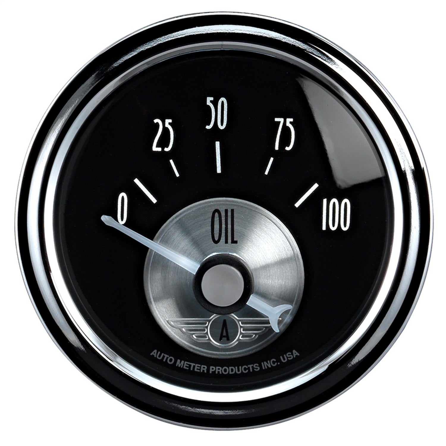 AutoMeter 2028 GAUGE; OIL PRESS; 2 1/16in.; 100PSI; ELEC; PRESTIGE BLK. DIAMOND AutoMeter 2028