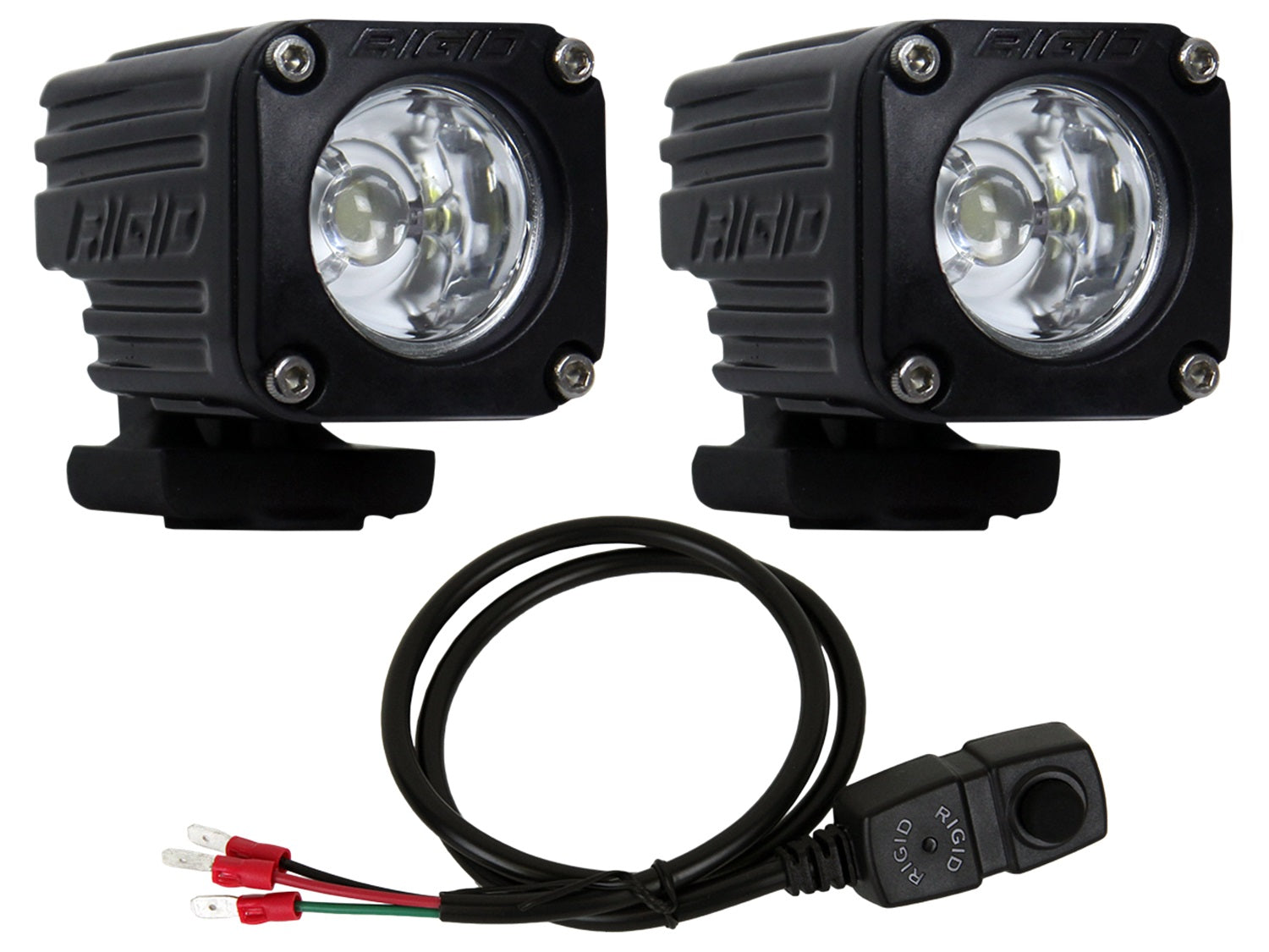 RIGID Industries 20741 RIGID Ignite Motorcycle Kit; High/Low Flood Beam Pattern; Black Housing RIGID Industries 20741
