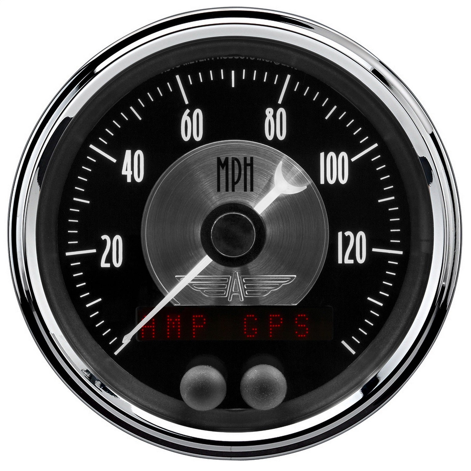 AutoMeter 2080 GAUGE; SPEEDOMETER; 3 3/8in.; 140 MPH; GPS; PRESTIGE BLK. DIAMOND AutoMeter 2080