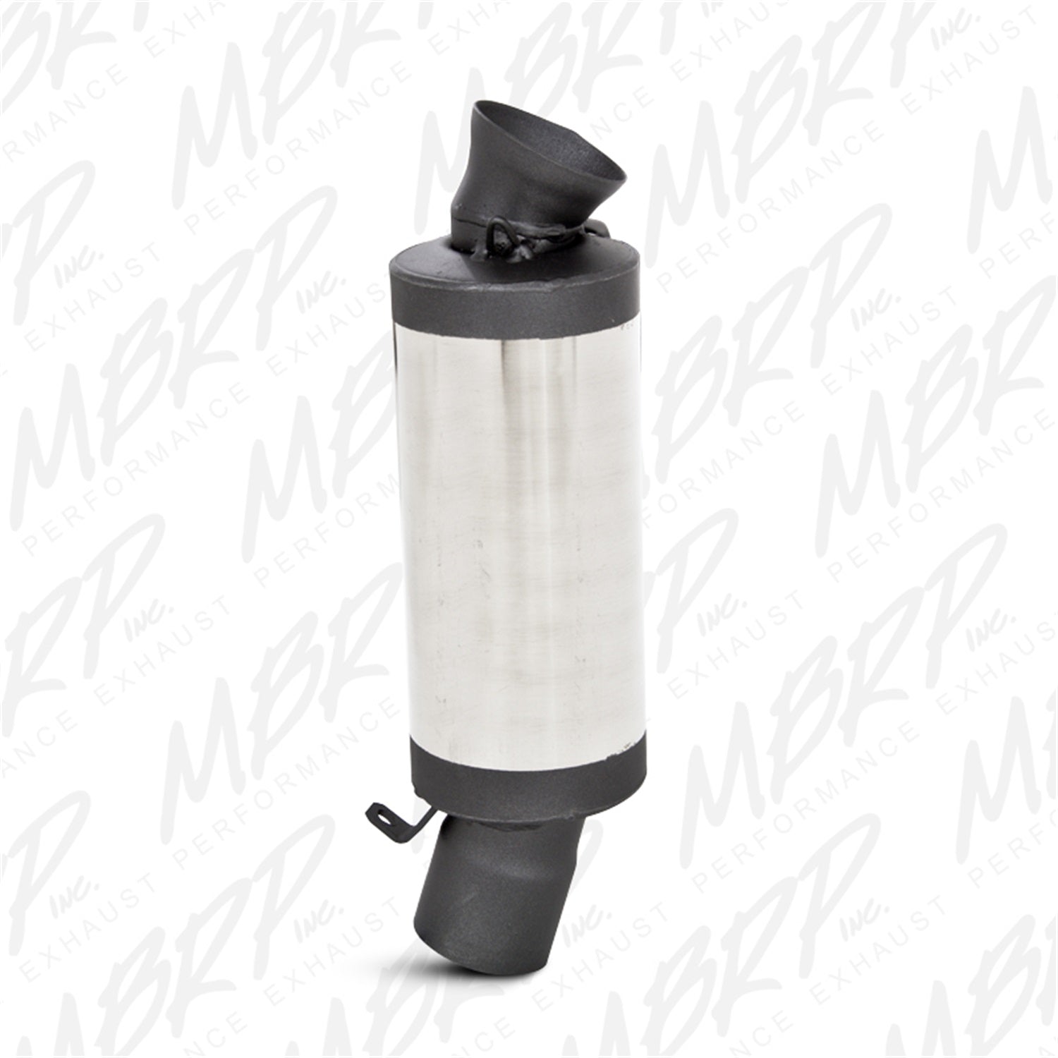 MBRP Exhaust 2090010 Snowmobile Race Muffler; 4 in. Dia.; 304 Stainless Steel; MBRP Exhaust 2090010