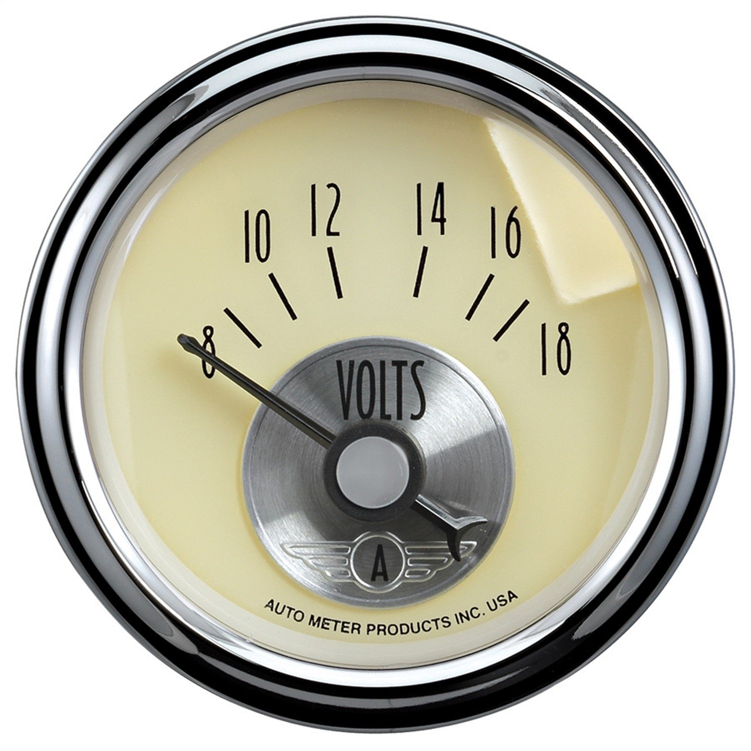 AutoMeter 2092 GAUGE; VOLTMETER; 2 1/16in.; 18V; ELEC; PRESTIGE ANTQ. IVORY AutoMeter 2092