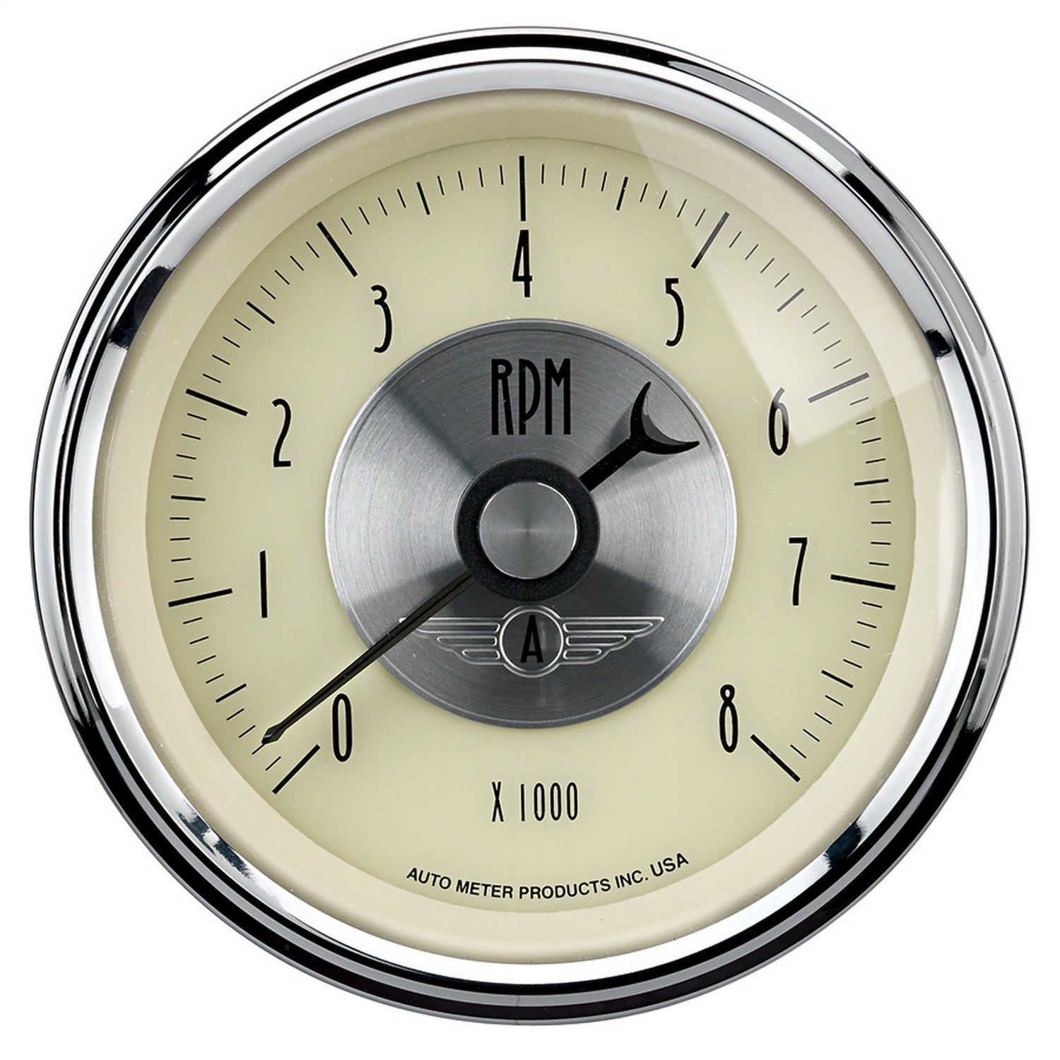 AutoMeter 2097 GAUGE; TACHOMETER; 3 3/8in.; 8K RPM; IN-DASH; PRESTIGE ANTQ. IVORY AutoMeter 2097