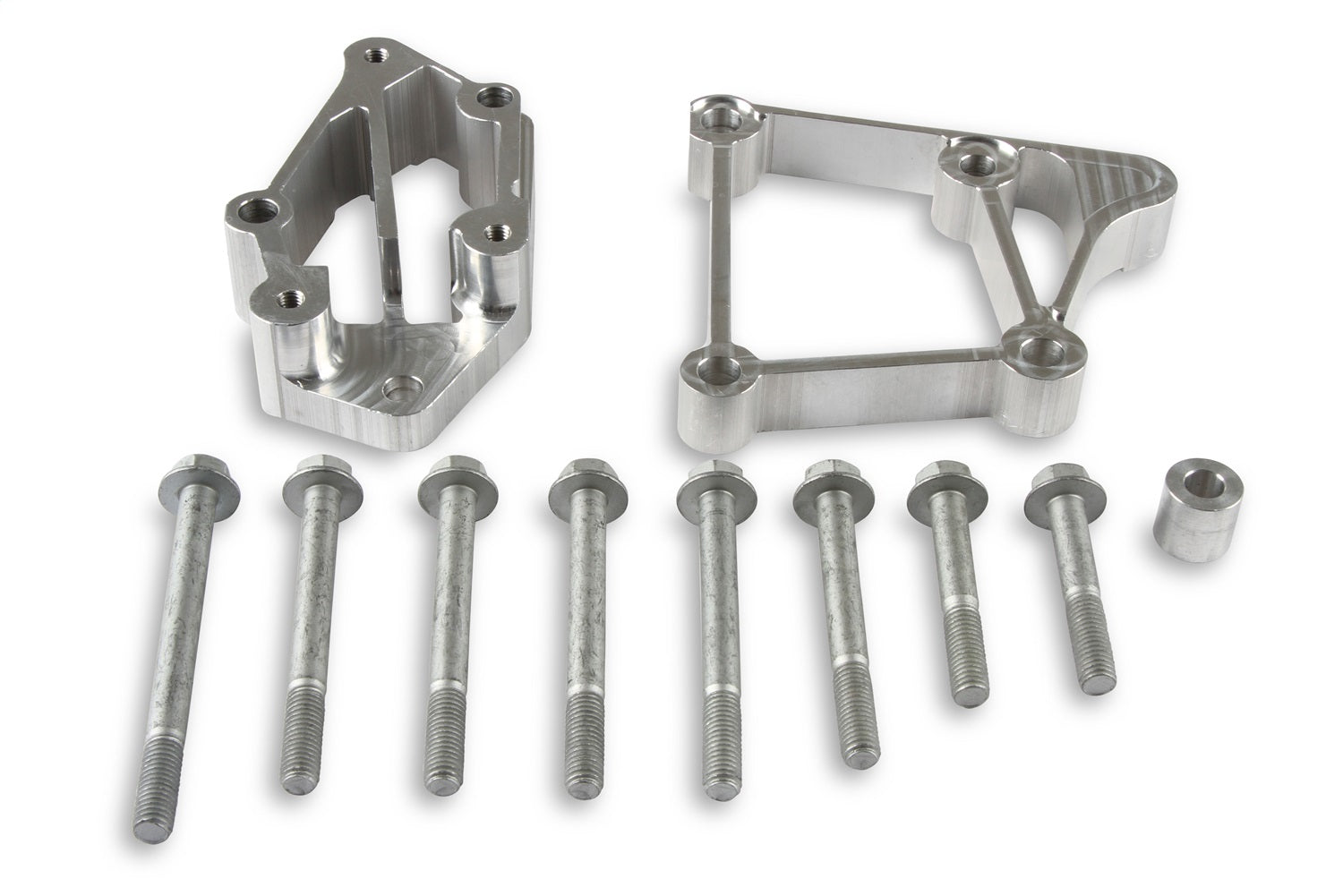 Holley 21-2 Accessory Drive Bracket; Cast; GM LS; For Use w/Medium Belt Alignment; Holley 21-2
