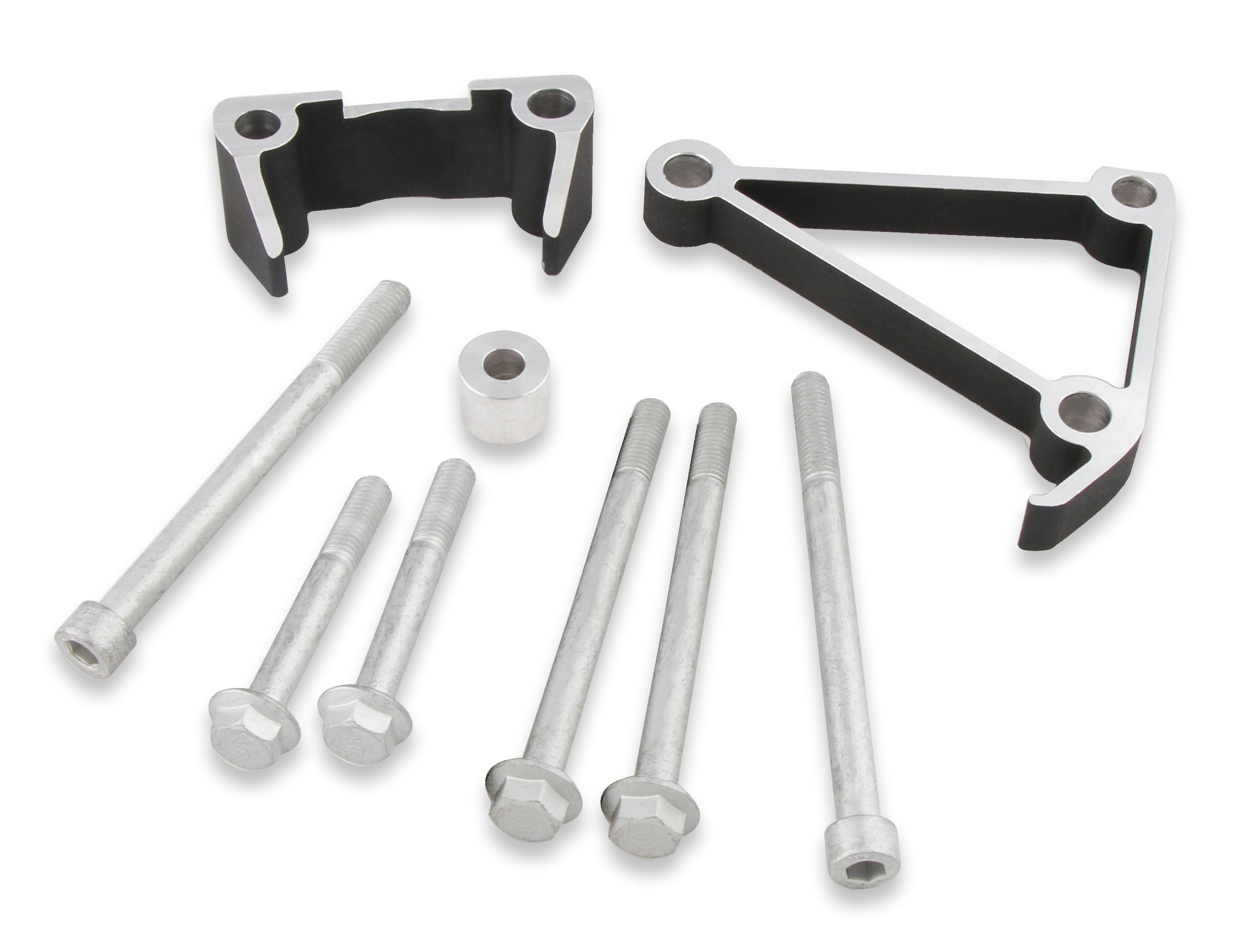 Installation Kit for Low LS Accessory Drive Bracket w/ Long Alignment- Black