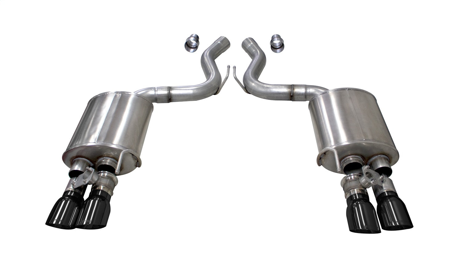 Corsa Performance 21002BLK 3.0in. Axle-Back Dual Rear Exit with Twin 4.0in. Black PVD Pro-Series Tips Corsa Performance 21002BLK
