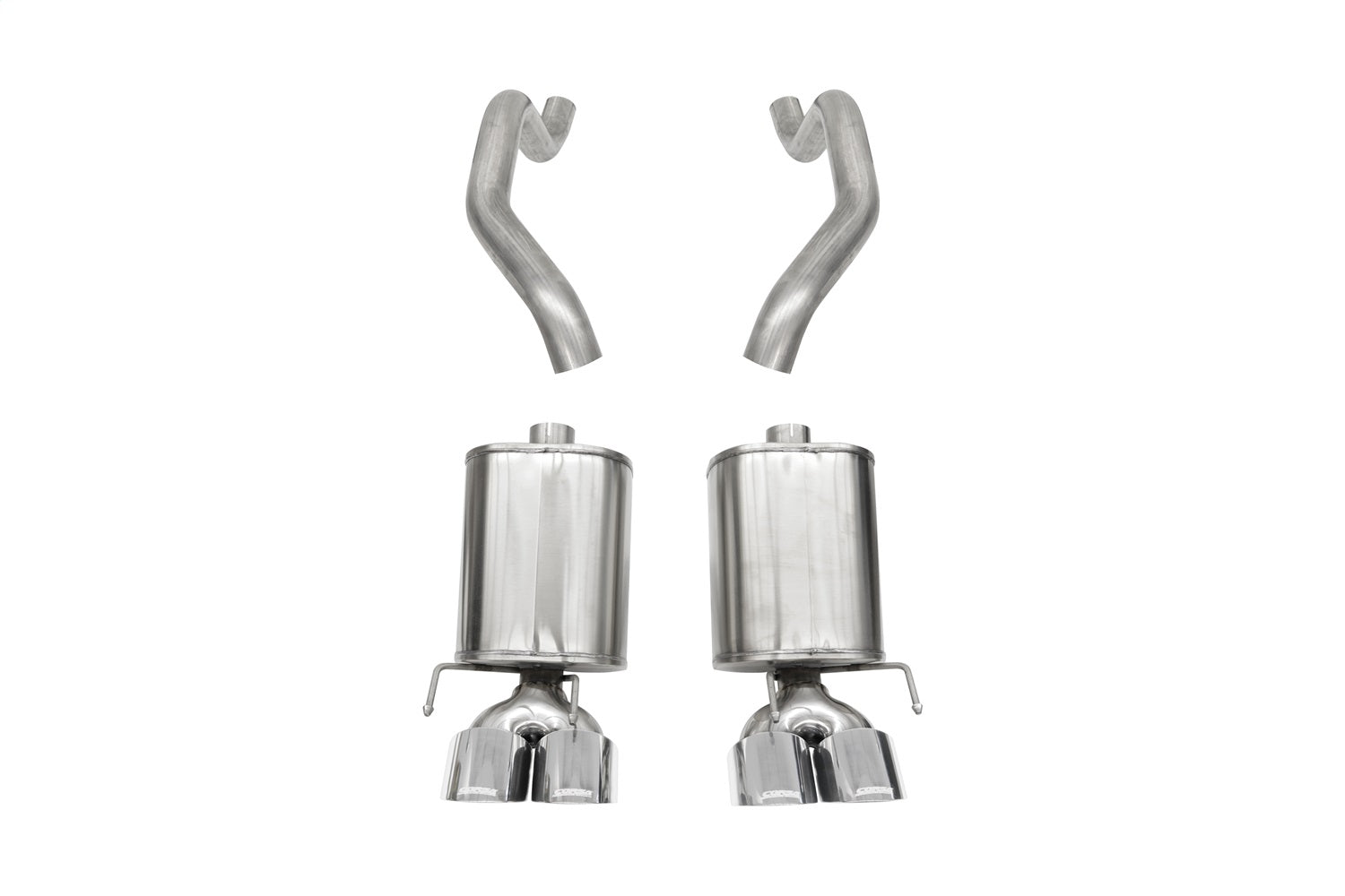 Corsa Performance 21010 2.5in. Axle-Back Dual Rear Exit with Twin 4.5in. Polished Pro-Series Tips Corsa Performance 21010