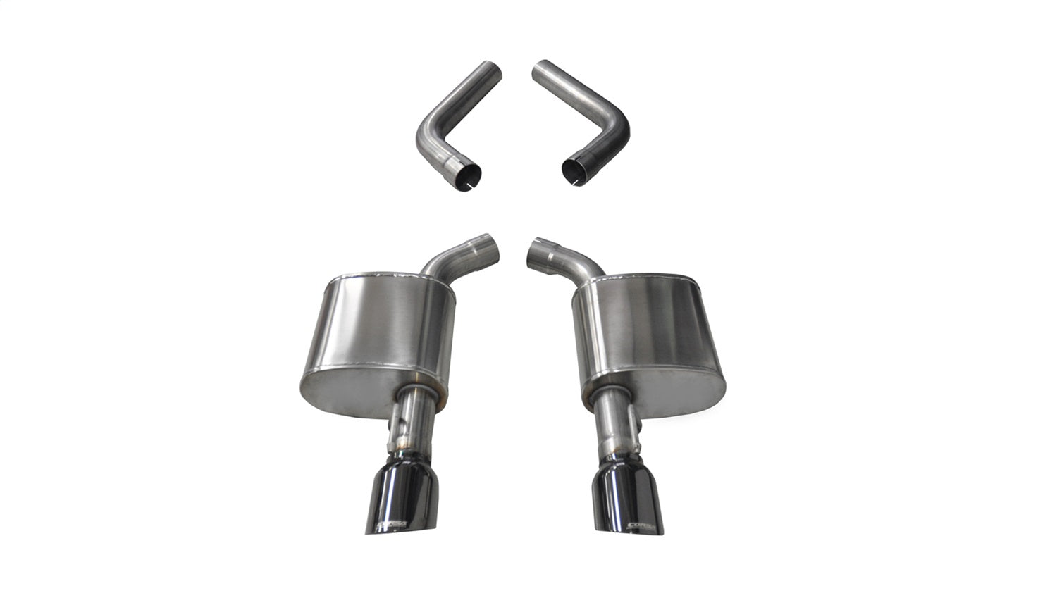 Corsa Performance 21019BLK 2.75in. Axle-Back Dual Rear Exit with Single 4.5in. Black PVD Pro-Series Tips Corsa Performance 21019BLK