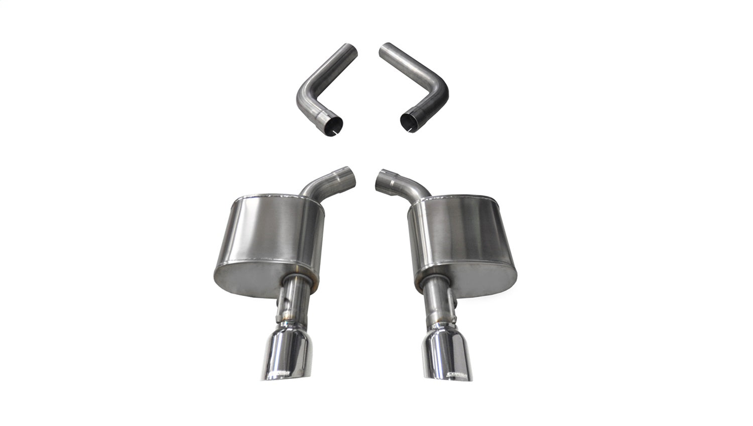 Corsa Performance 21019 2.75in. Axle-Back Dual Rear Exit with Single 4.5in. Polished Pro-Series Tips Corsa Performance 21019