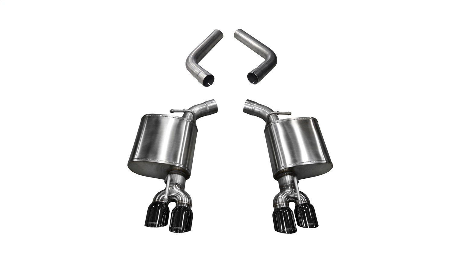 Corsa Performance 21020BLK 2.75in. Axle-Back Dual Rear Exit with Twin 3.5in. Black PVD Pro-Series Tips Corsa Performance 21020BLK