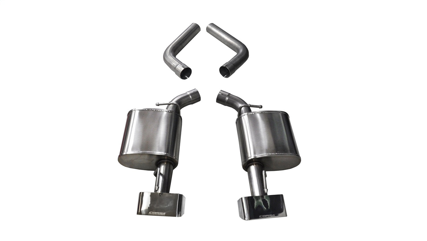 Corsa Performance 21021 2.75in. Axle-Back Dual Rear Exit with GTX2 Polished Tips Corsa Performance 21021