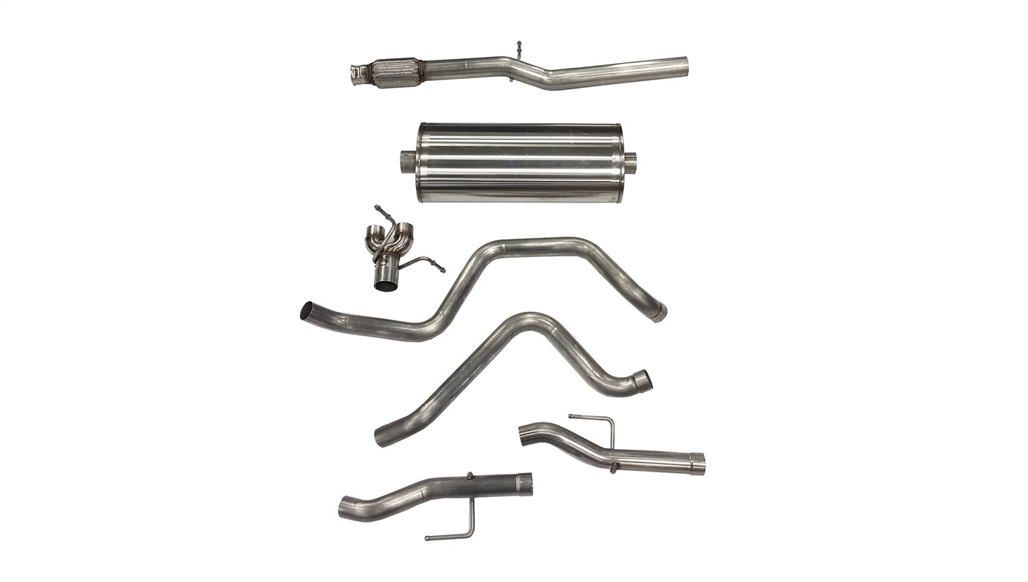 Corsa Performance 21028 3.0in. Cat-Back Dual Rear Exit without Tips Corsa Performance 21028