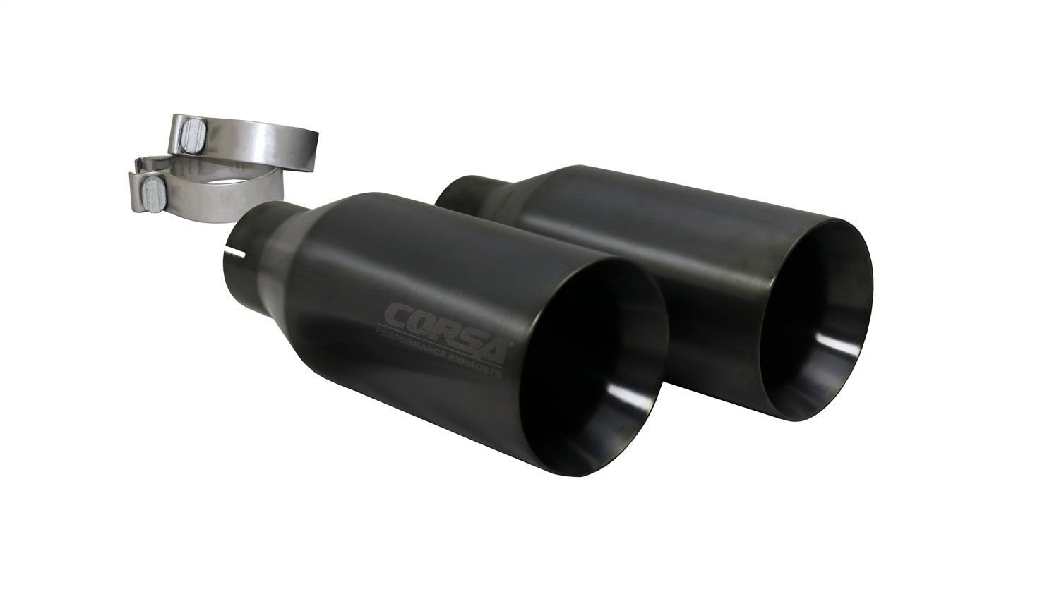Corsa Performance 21035GNM 3.0in. Cat-Back Dual Rear Exit with Single 5.0in. Gunmetal PVD Straight Cut Tip Corsa Performance 21035GNM