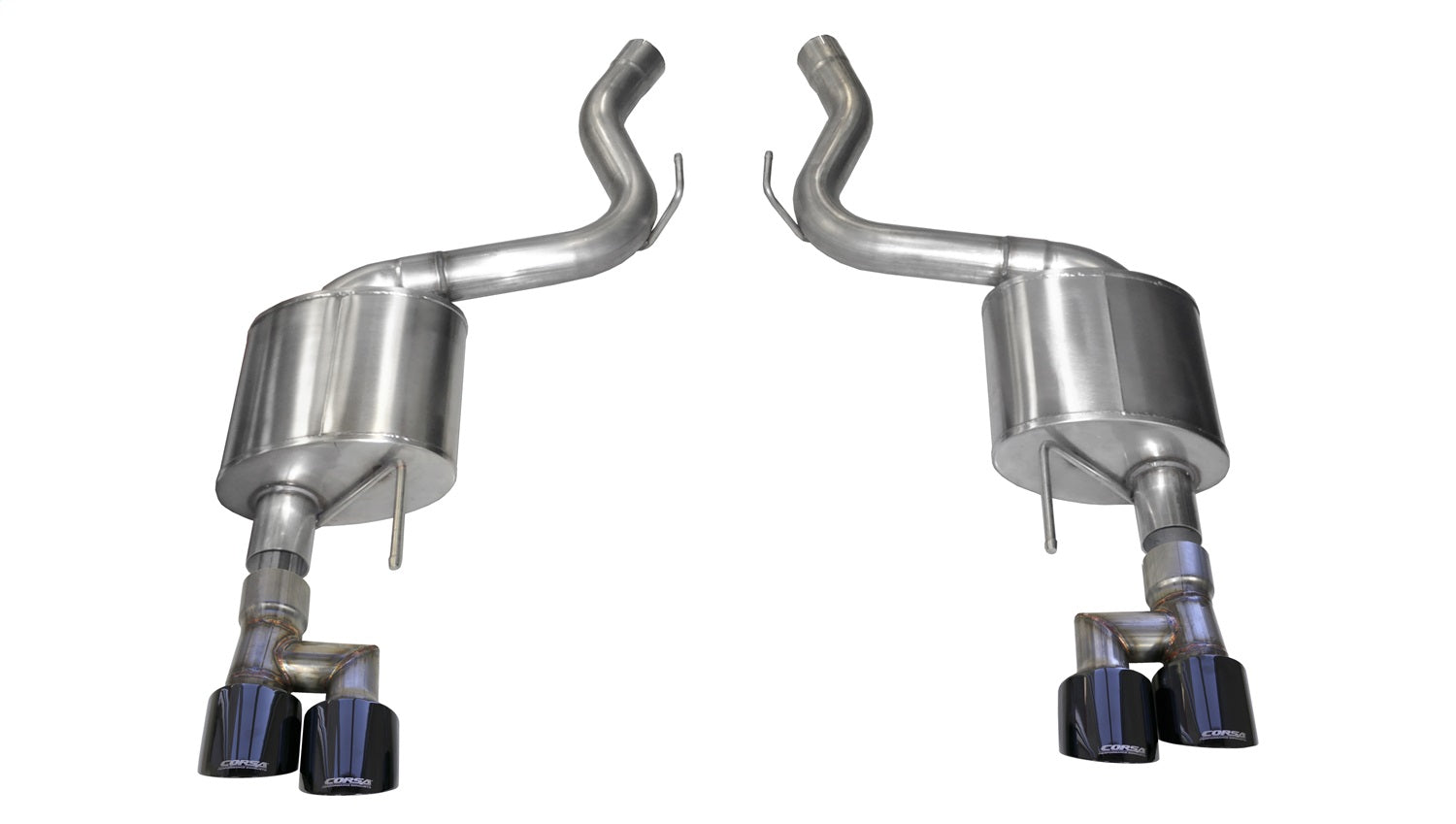 Corsa Performance 21039BLK 3.0in. Axle-Back Dual Rear Exit with Twin 4.0in. Black PVD Pro-Series Tips Corsa Performance 21039BLK