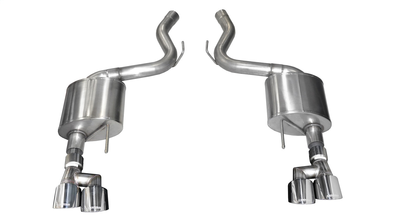Corsa Performance 21039 3.0in. Axle-Back Dual Rear Exit with Twin 4.0in. Polished Pro-Series Tips Corsa Performance 21039