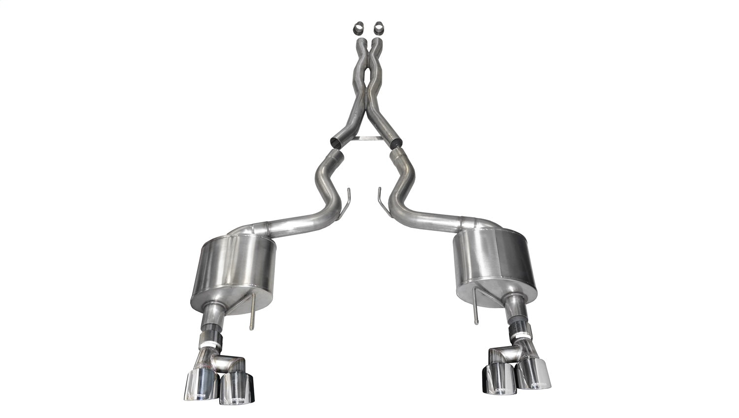 Corsa Performance 21040 3.0in. Cat-Back Dual Rear Exit with Twin 4.0in. Polished Pro-Series Tips Corsa Performance 21040
