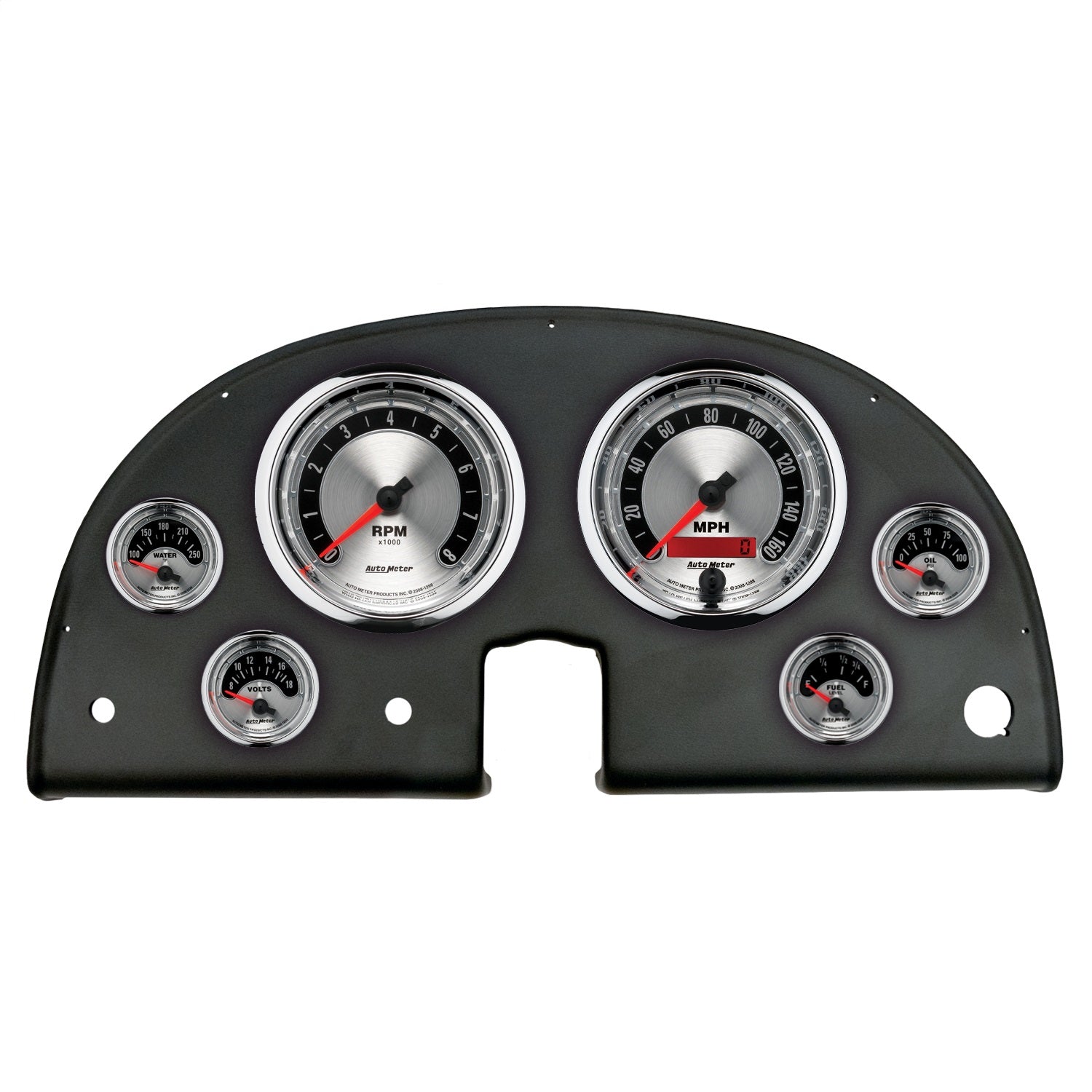 AutoMeter 2106-01 DIRECT FIT DASH KIT; (5in. X2; 2 1/16in. X4); CHEVROLET CORVETTE 63-67; AMERICAN AutoMeter 2106-01