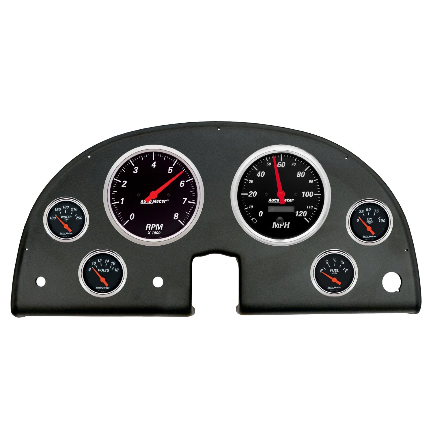 AutoMeter 2106-06 DIRECT FIT DASH KIT; (5in. X2; 2 1/16in. X4); CHEVROLET CORVETTE 63-67; DESIGNER AutoMeter 2106-06