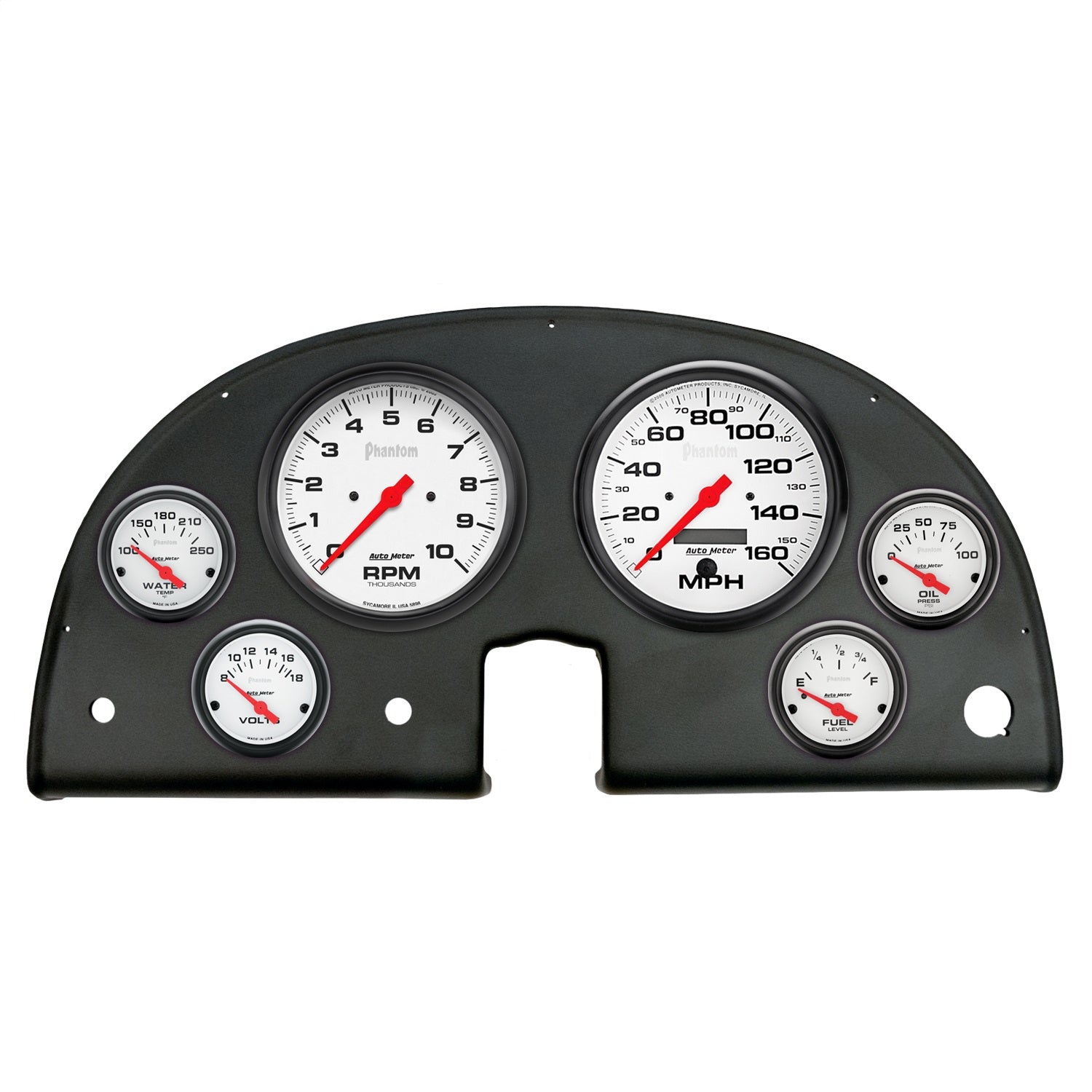 AutoMeter 2106-09 DIRECT FIT DASH KIT; (5in. X2; 2 1/16in. X4); CHEVROLET CORVETTE 63-67; PHANTOM AutoMeter 2106-09