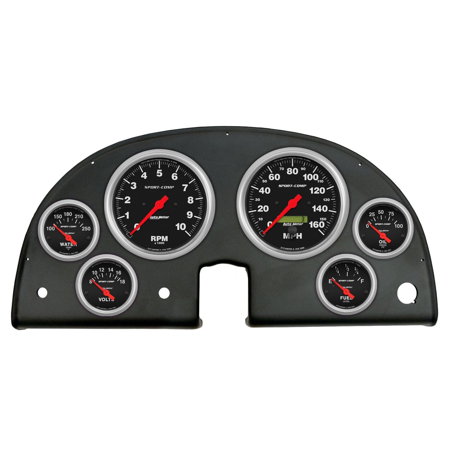 AutoMeter 2106-11 DIRECT FIT DASH KIT; (5in. X2; 2 1/16in. X4); CHEVROLET CORVETTE 63-67; SPORT-CO AutoMeter 2106-11
